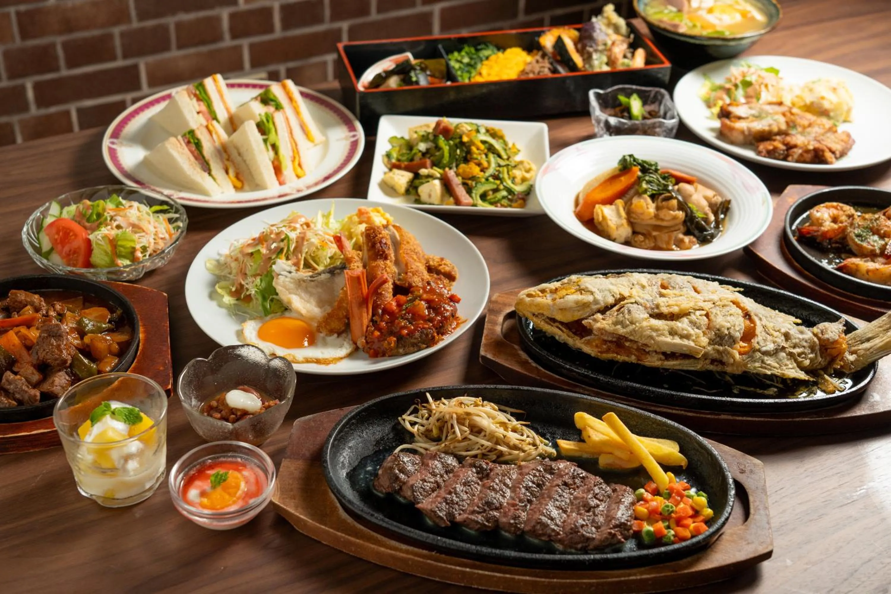 Food in Sunrise Hotel Okinawa-どこか懐かしいレトロ宿軽朝食付