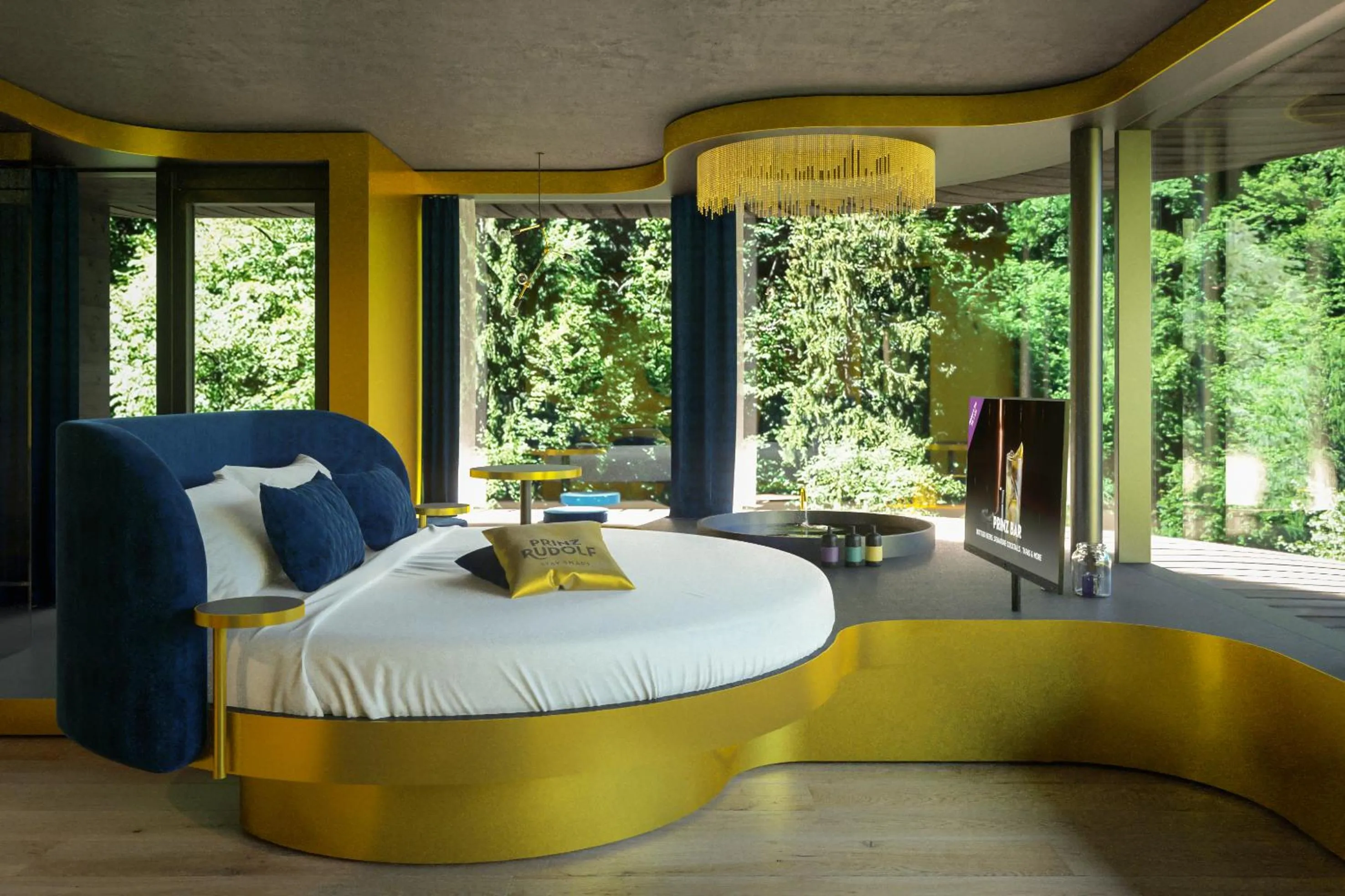 Bed in Prinz Rudolf Smart Hotel