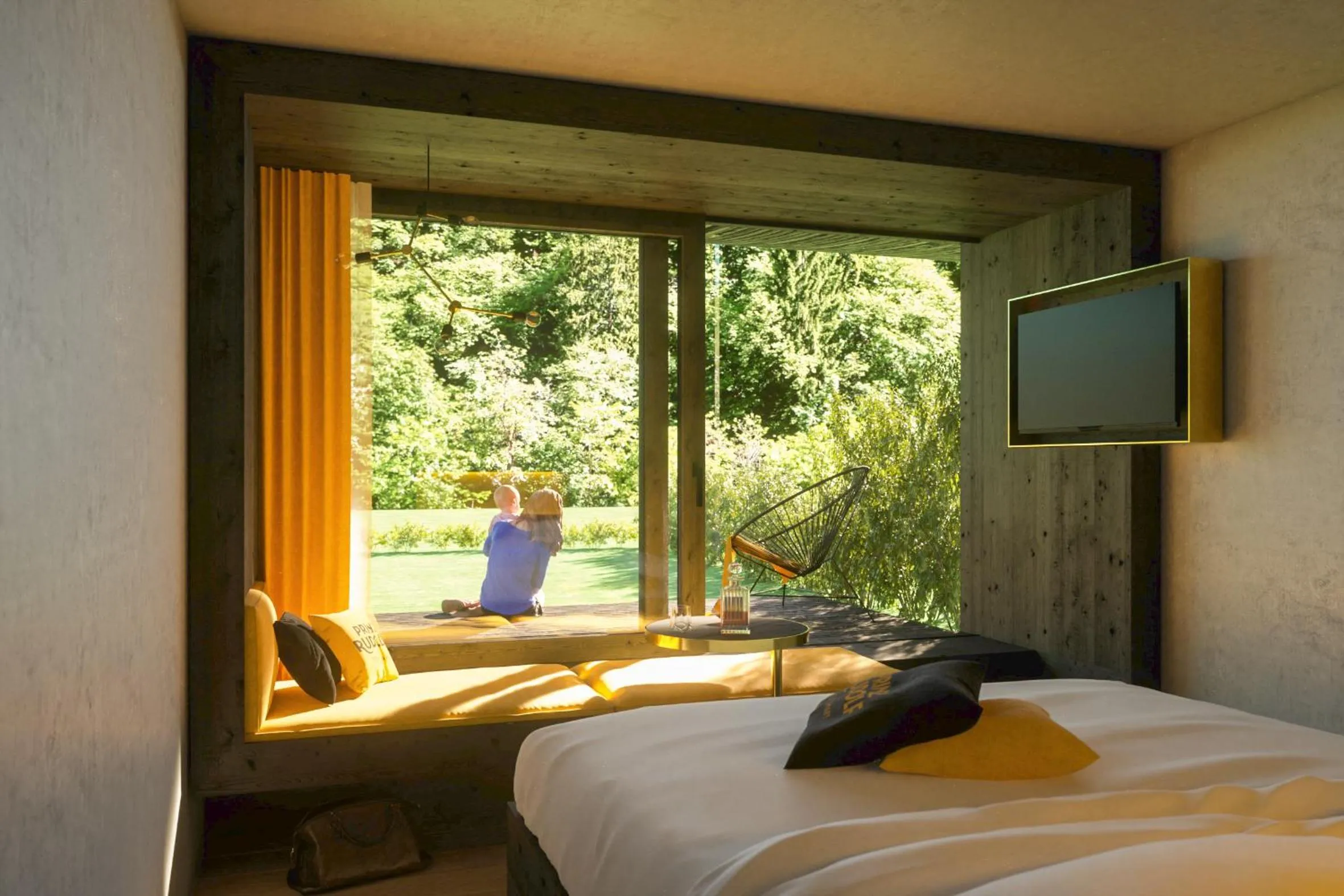 Bed in Prinz Rudolf Smart Hotel