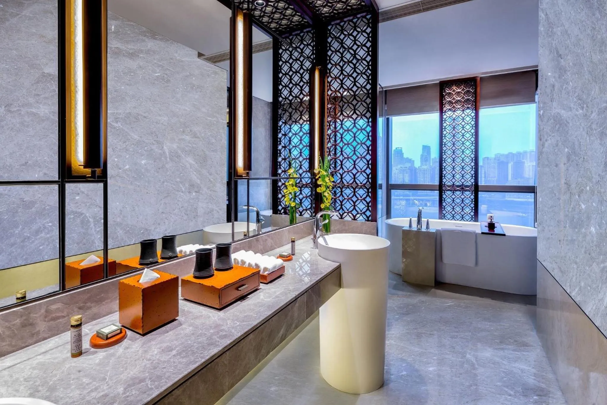 Bathroom in Regent Chongqing - Complimentary 1st round mini bar daily