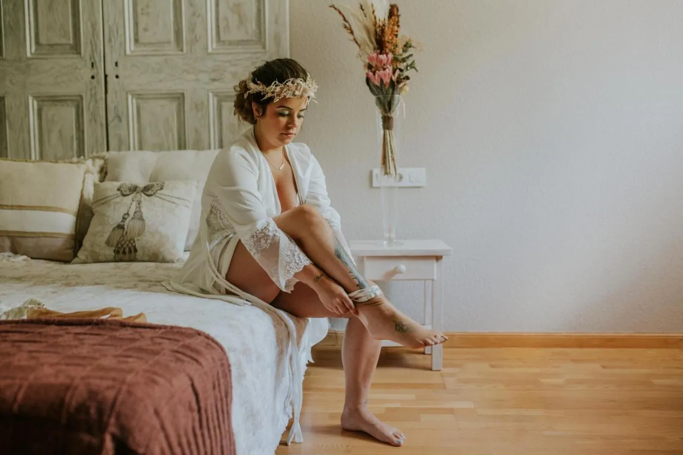 People, Bed in Balneario Casa Pallotti