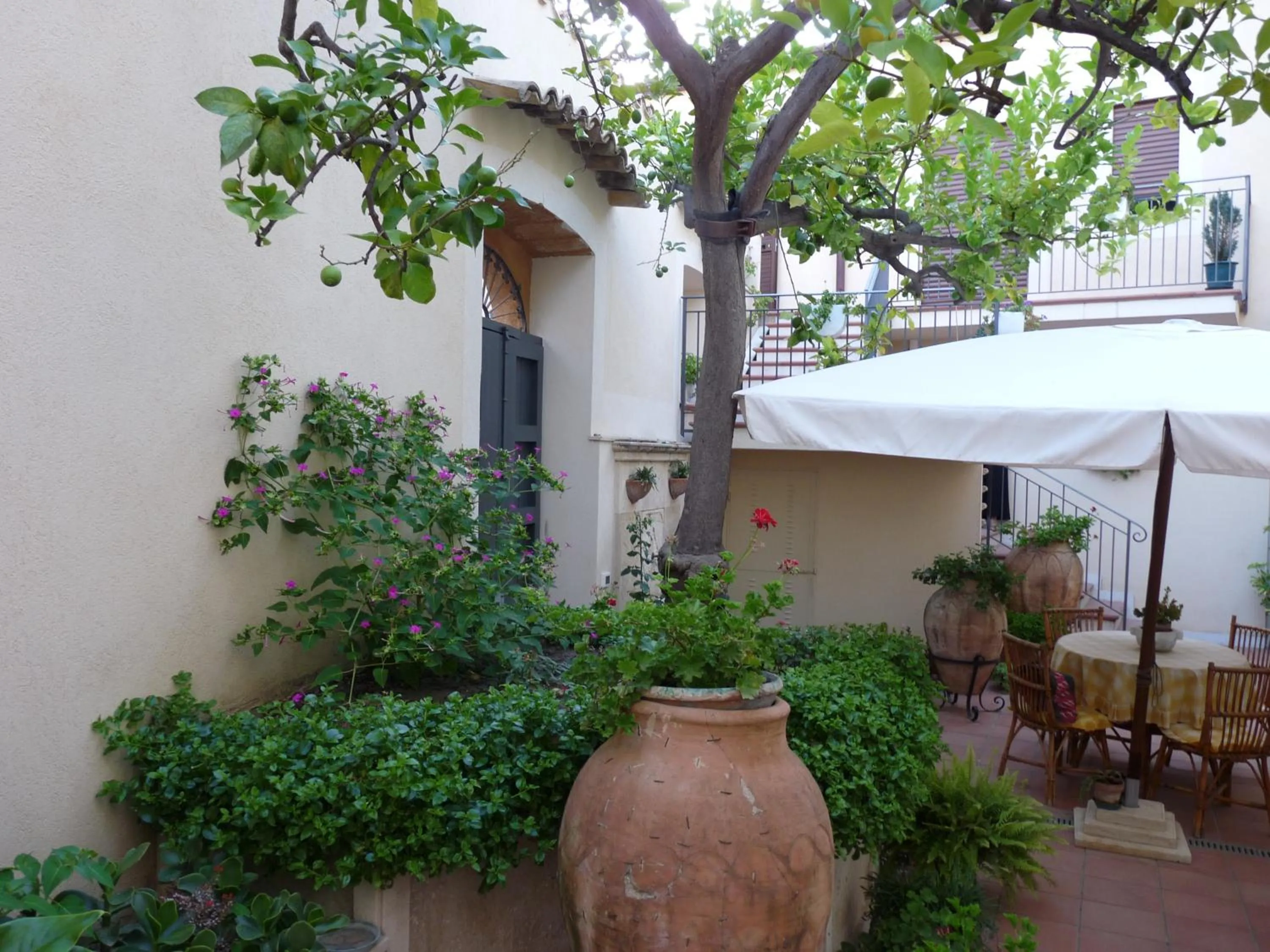 Garden view in B&B del Corso