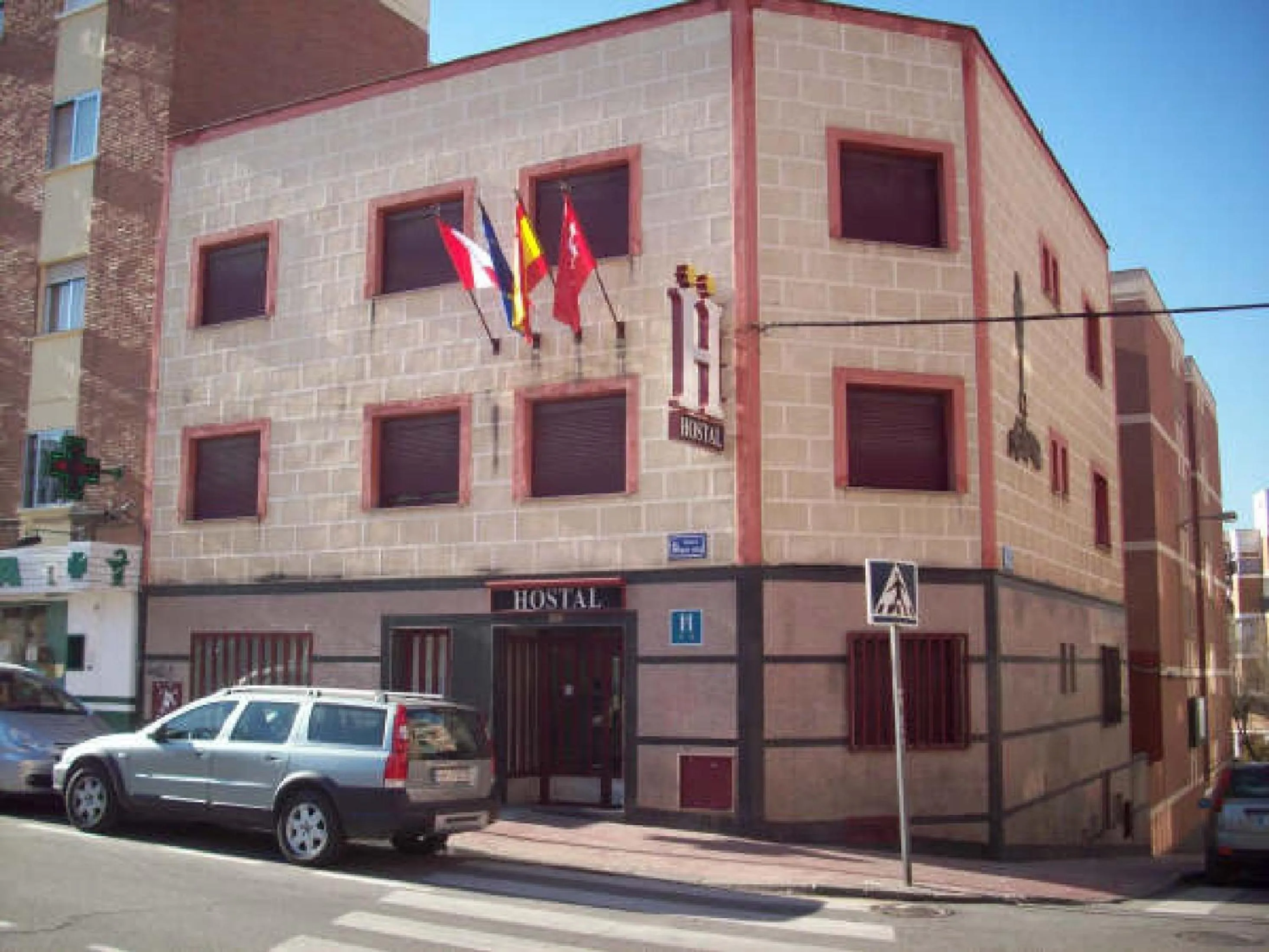 Facade/entrance in Hostal Juan XXIII