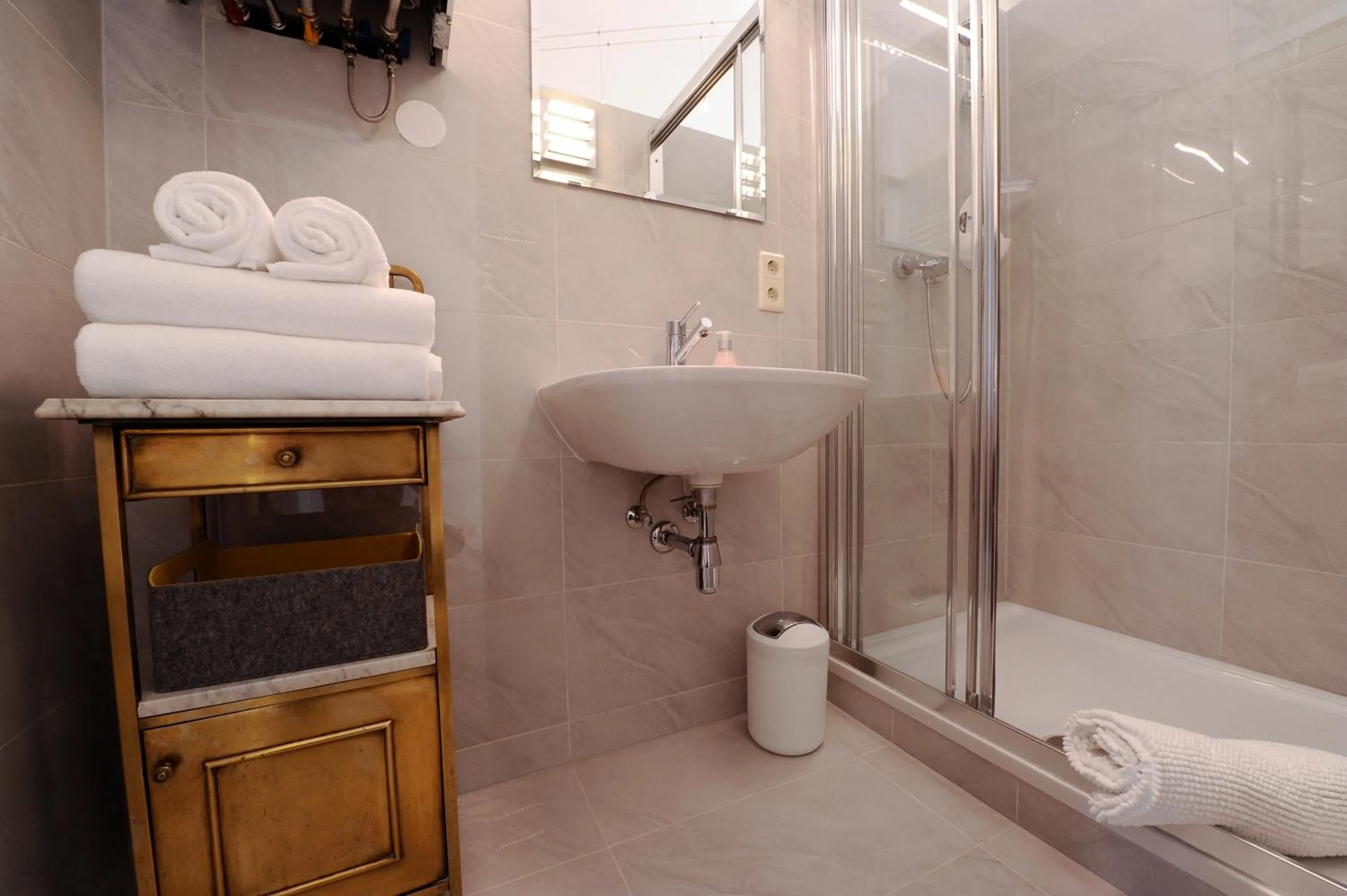 Bathroom in Leuhusen Boutique Apartments Vienna, Wien