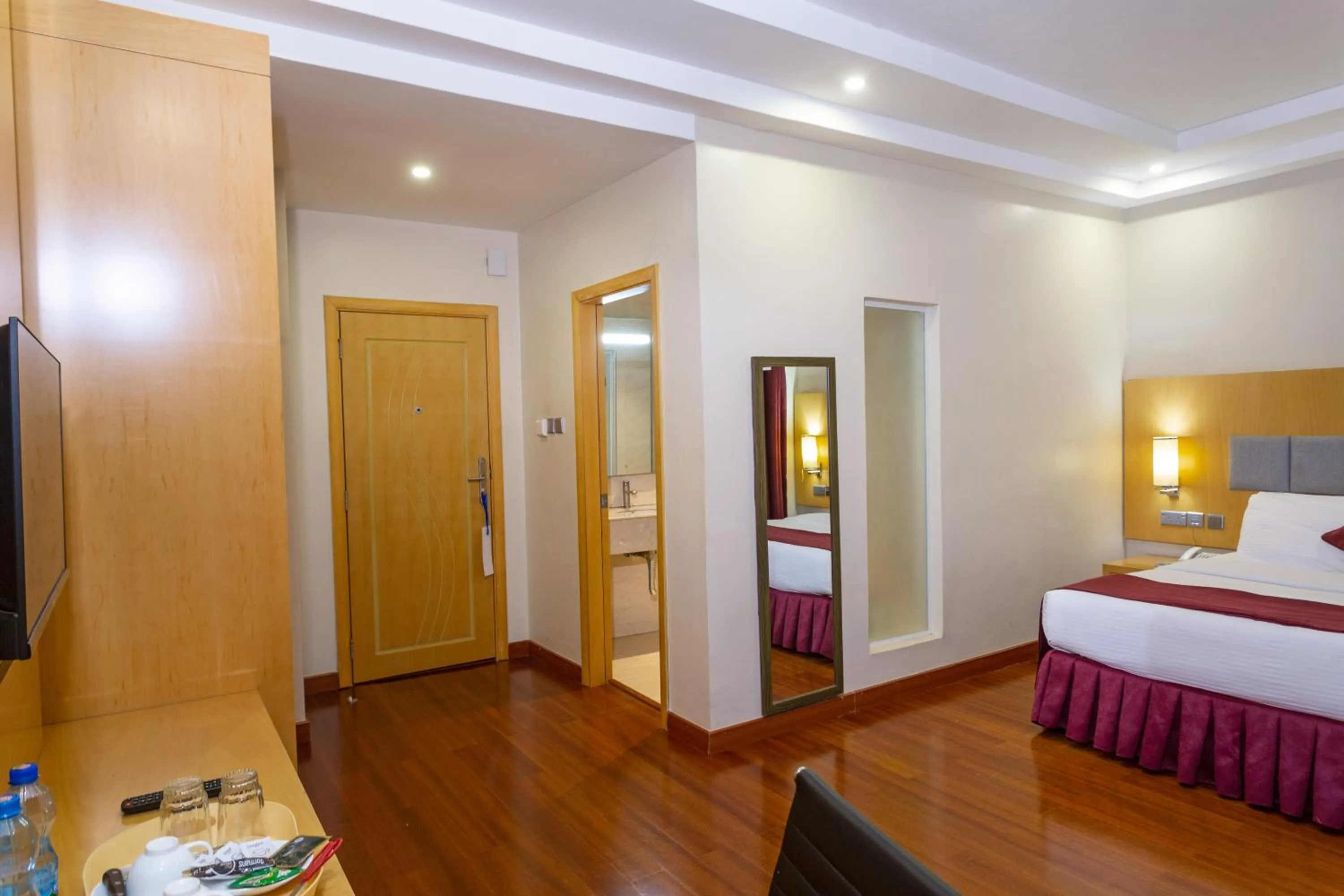 Bed in Three Steers Hotel