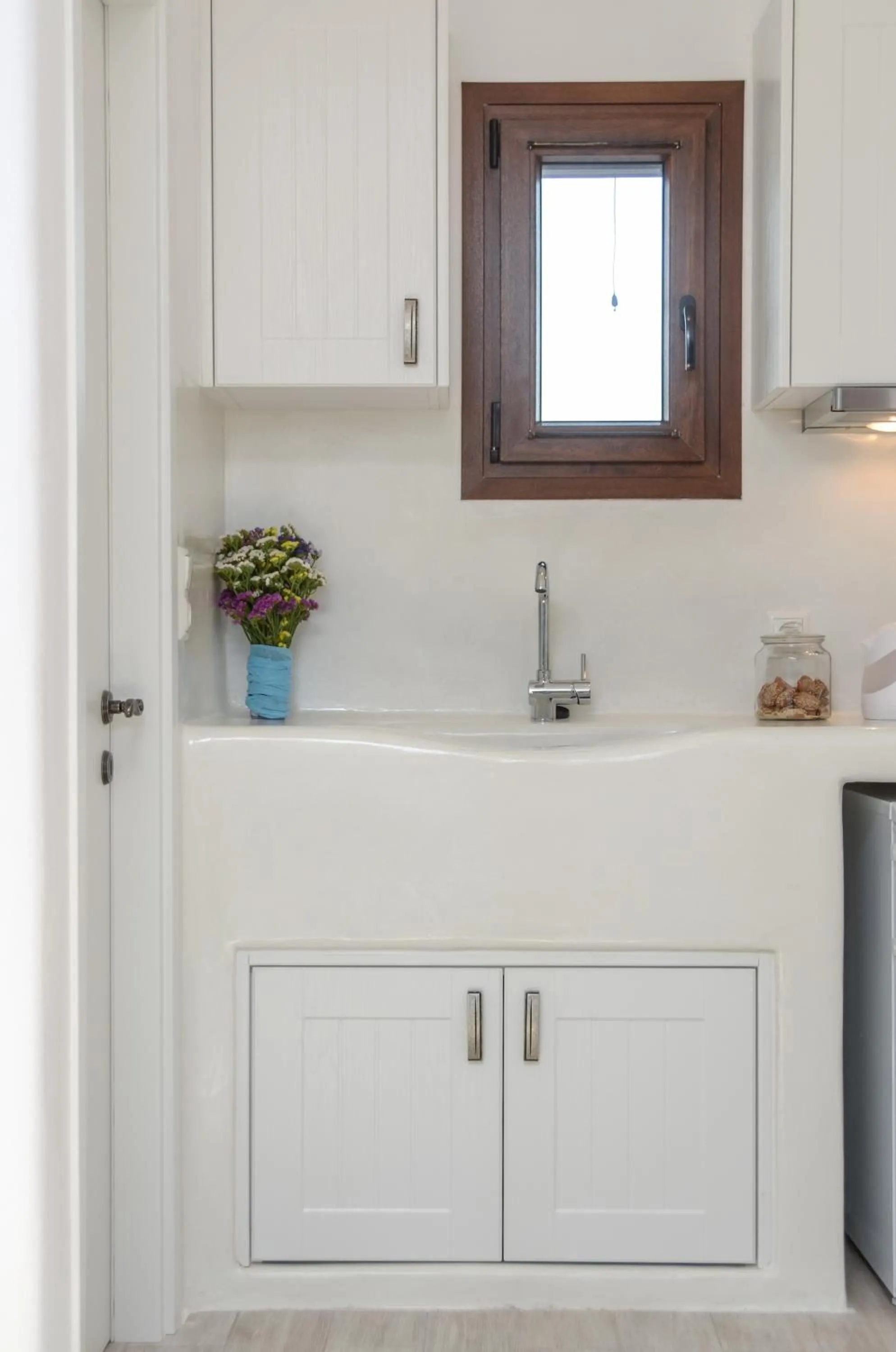 Kitchen or kitchenette in Villa Kastraki