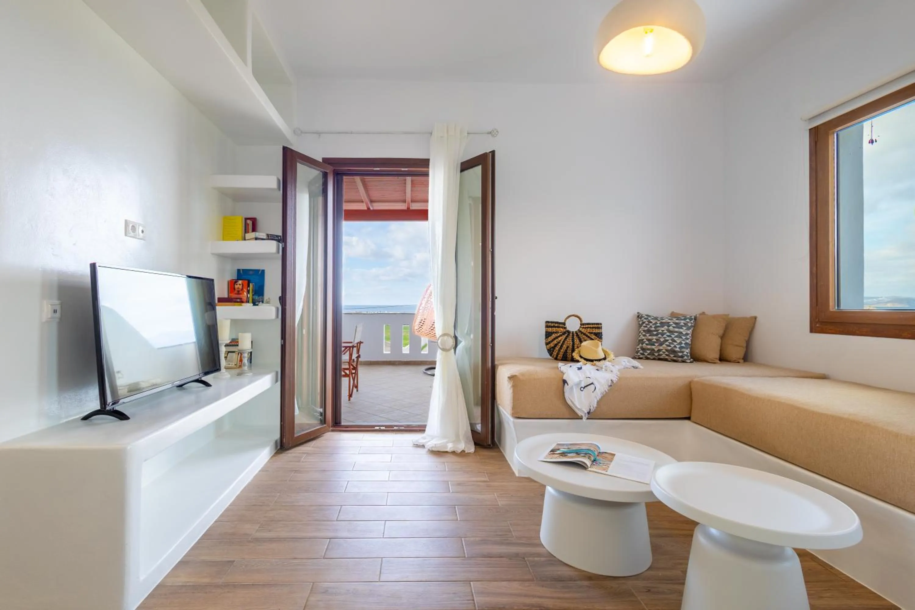 Living room in Villa Kastraki