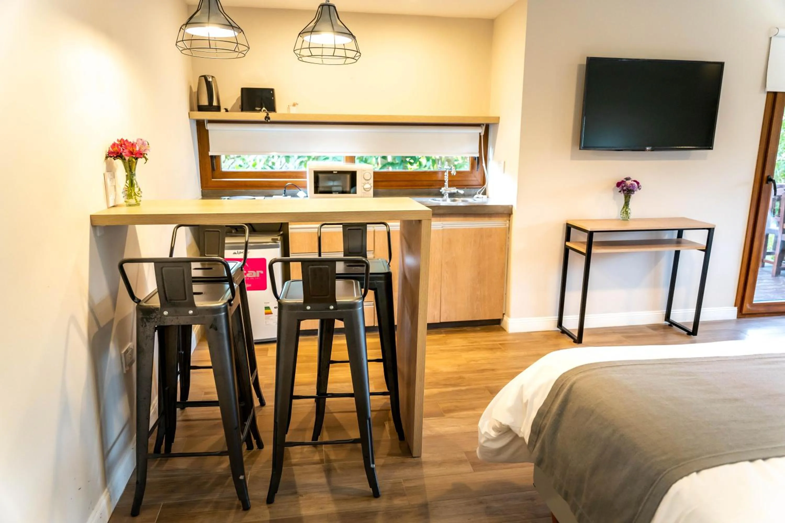 oven, Bed in O2 Hotel Valeria del Mar