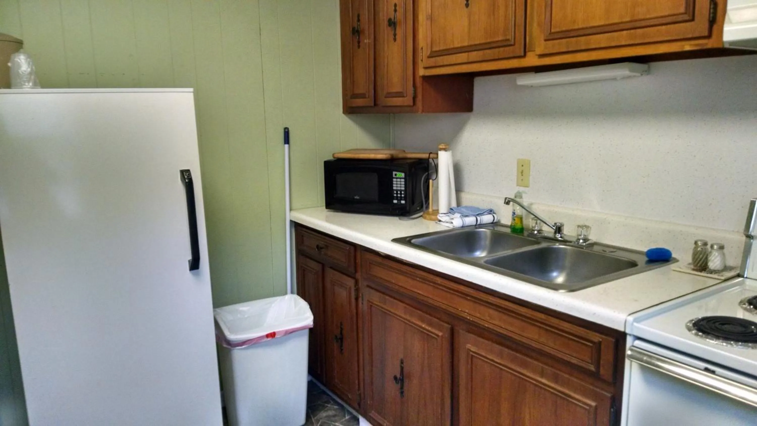 Kitchen or kitchenette in Roseloe Motel