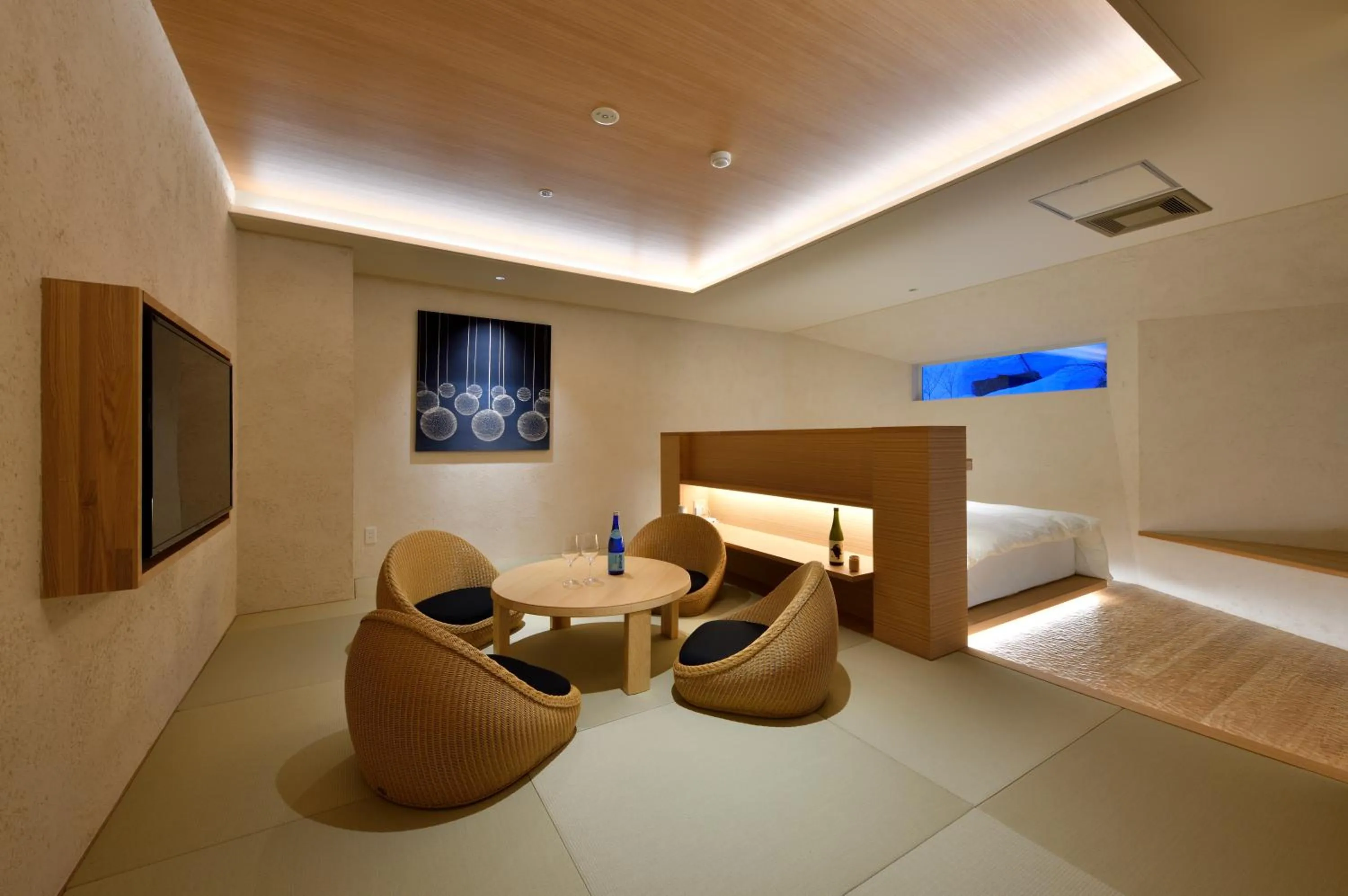 Living room in Sake Hotel Tamakiya