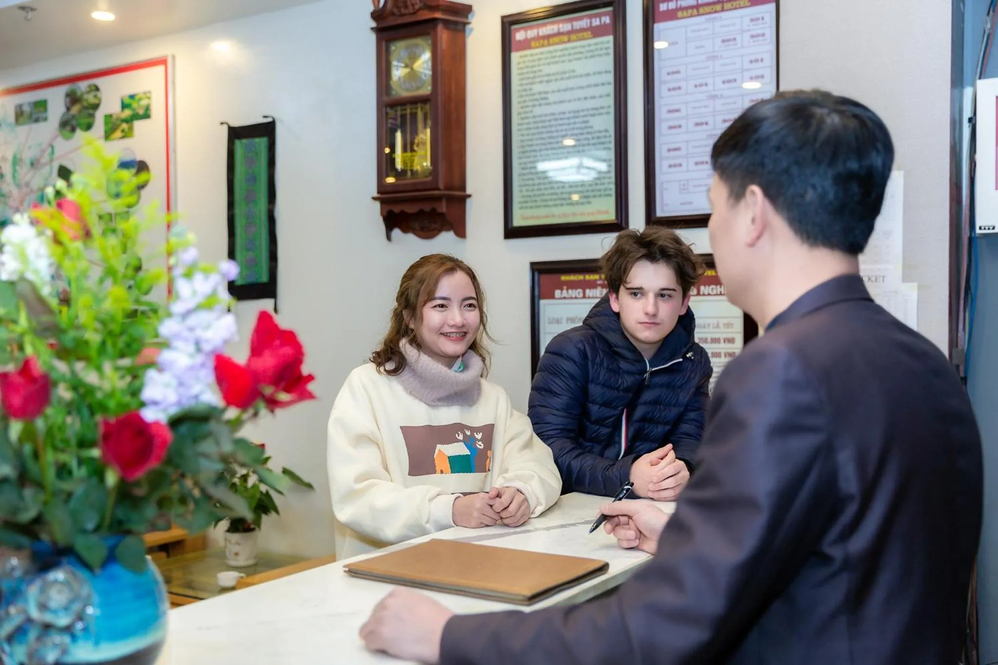 People in Sapa Snow Hotel