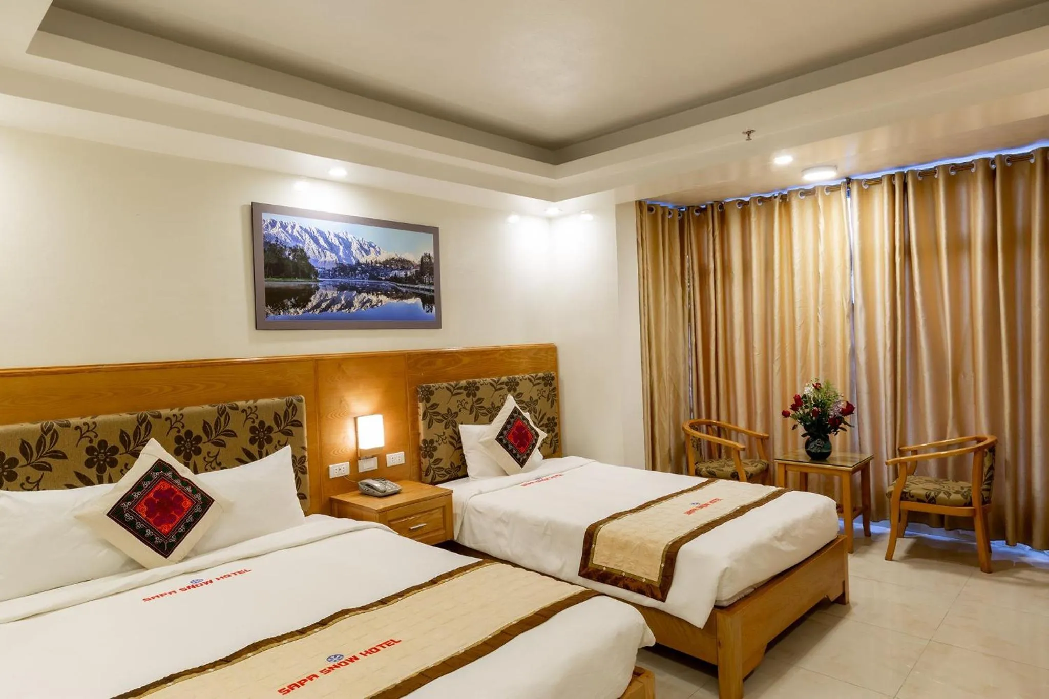 Bed in Sapa Snow Hotel
