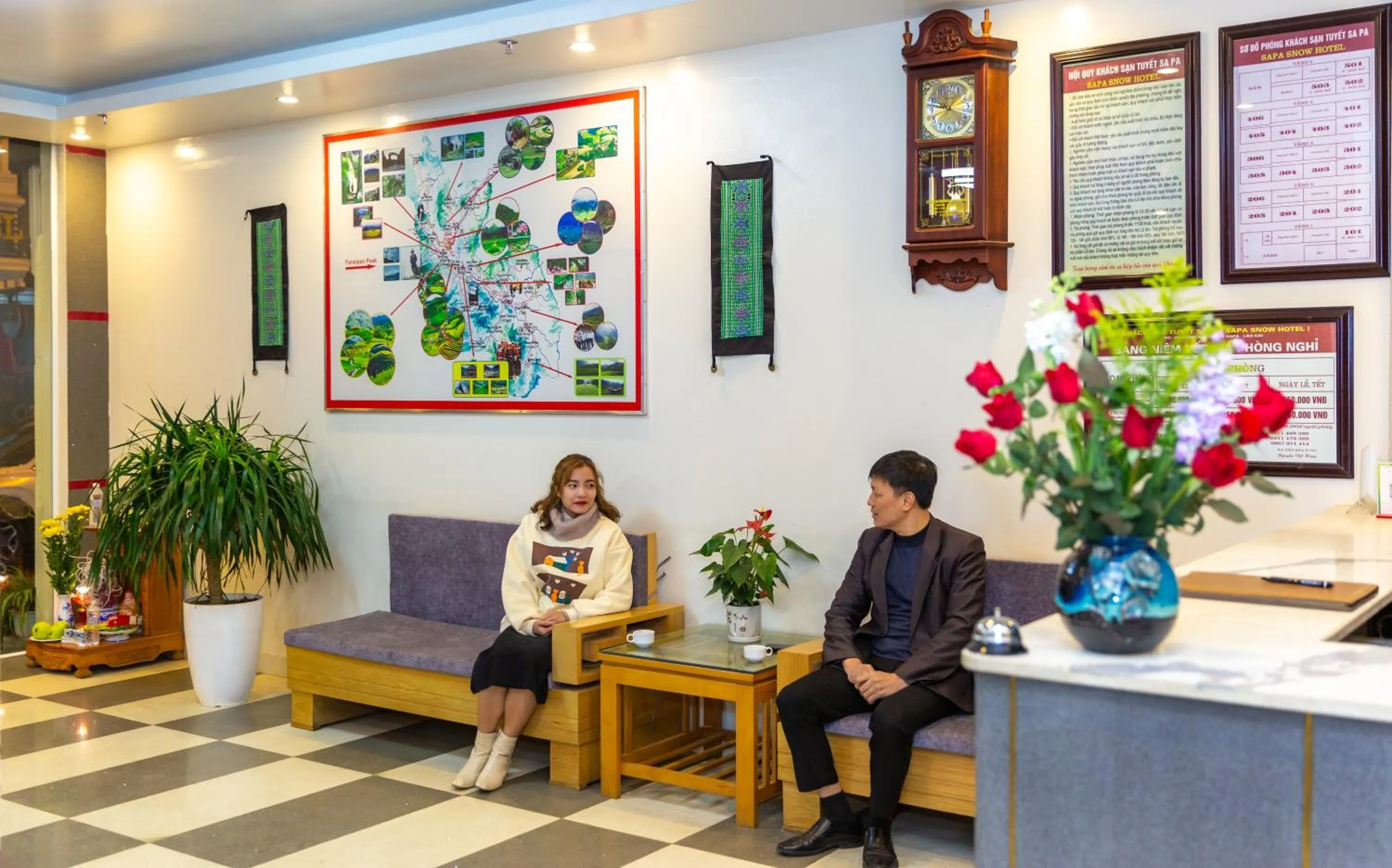 Seating area in Sapa Snow Hotel