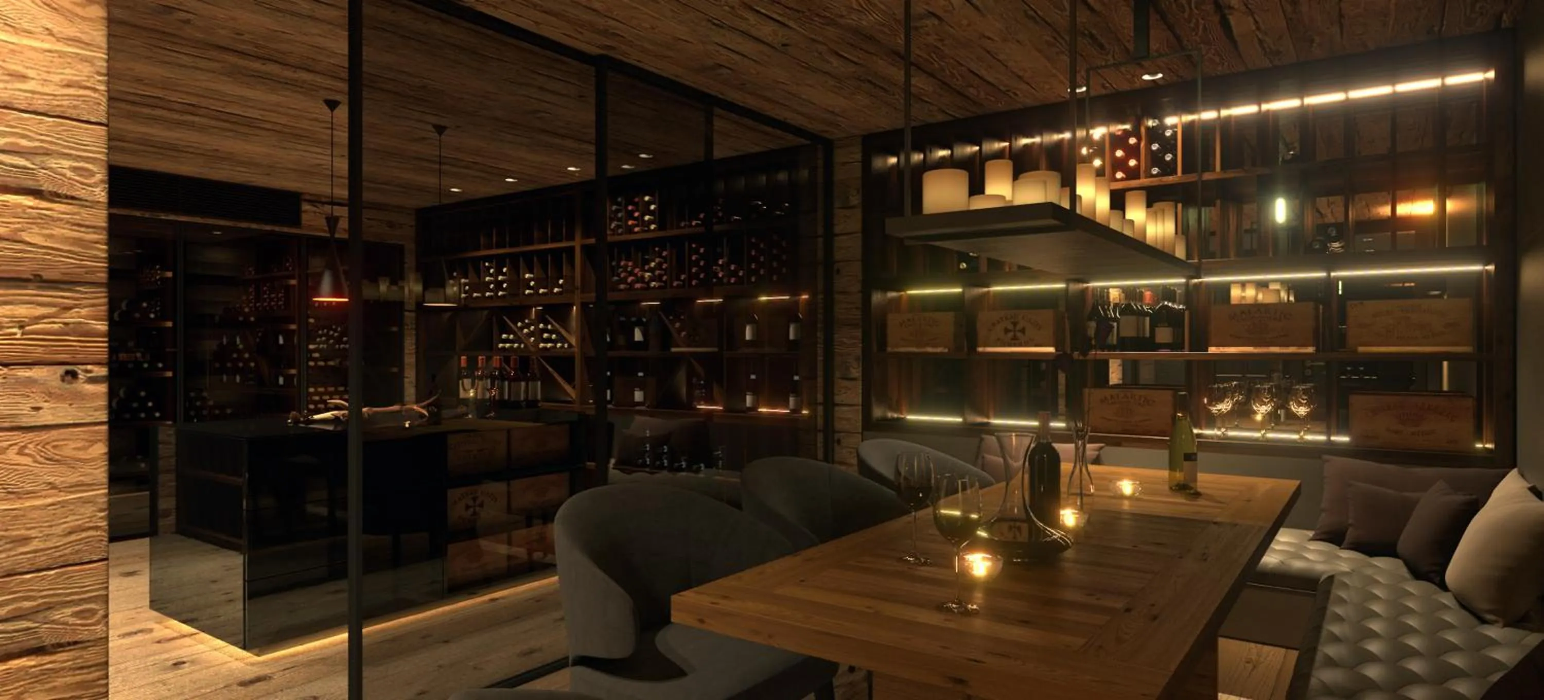 Seating area in SEVERIN*S – The Alpine Retreat