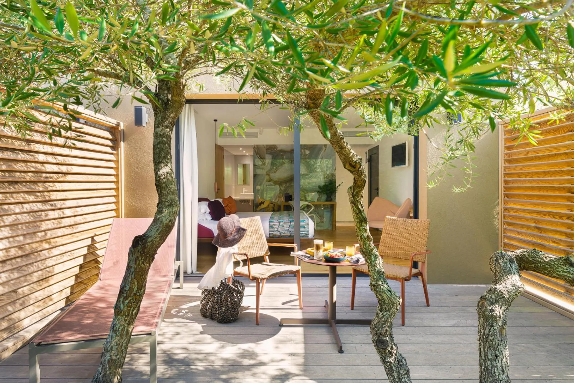 Patio in Hôtel & Spa Version Maquis Citadelle