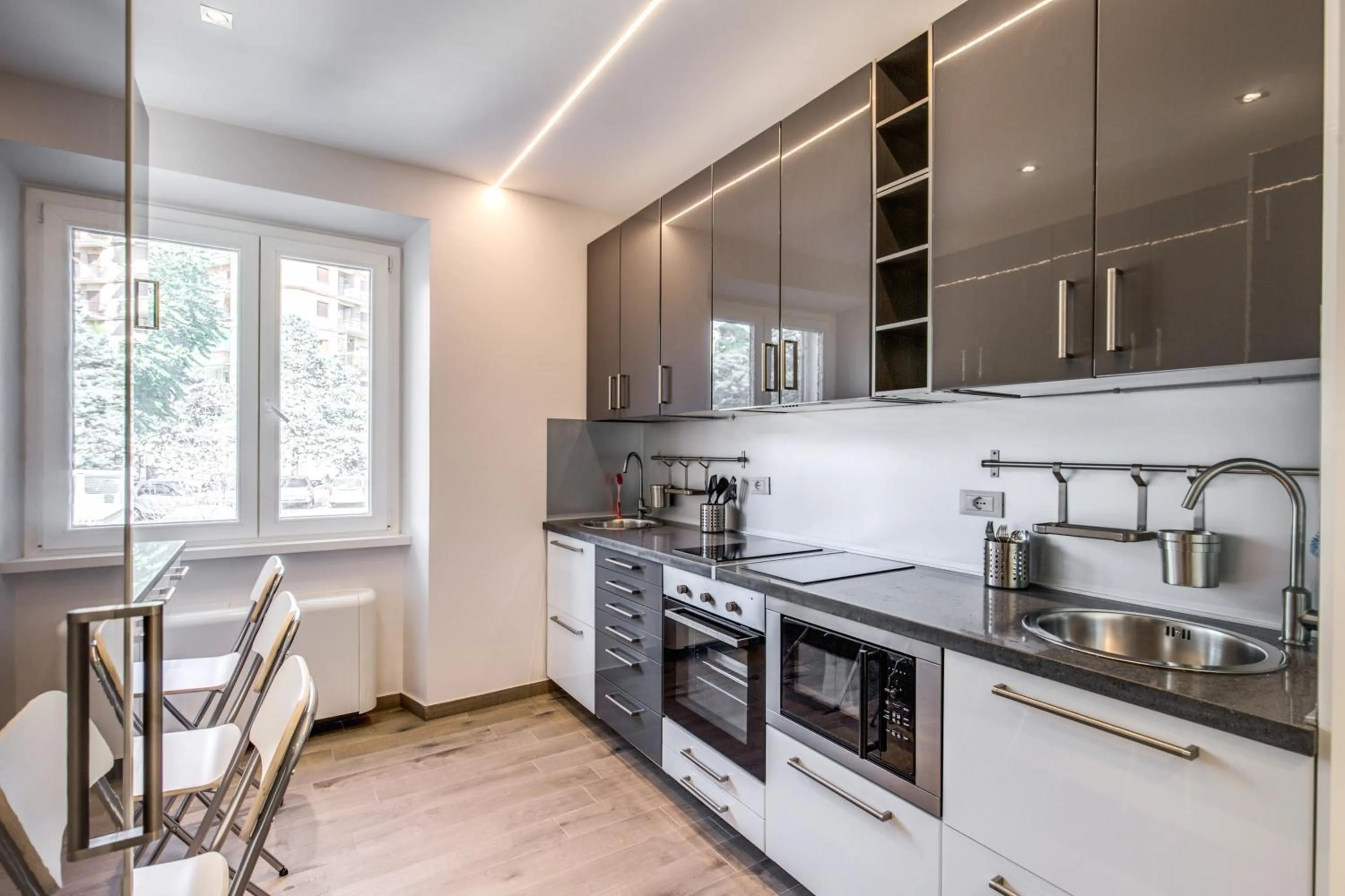 Communal kitchen in The Bricks Rome