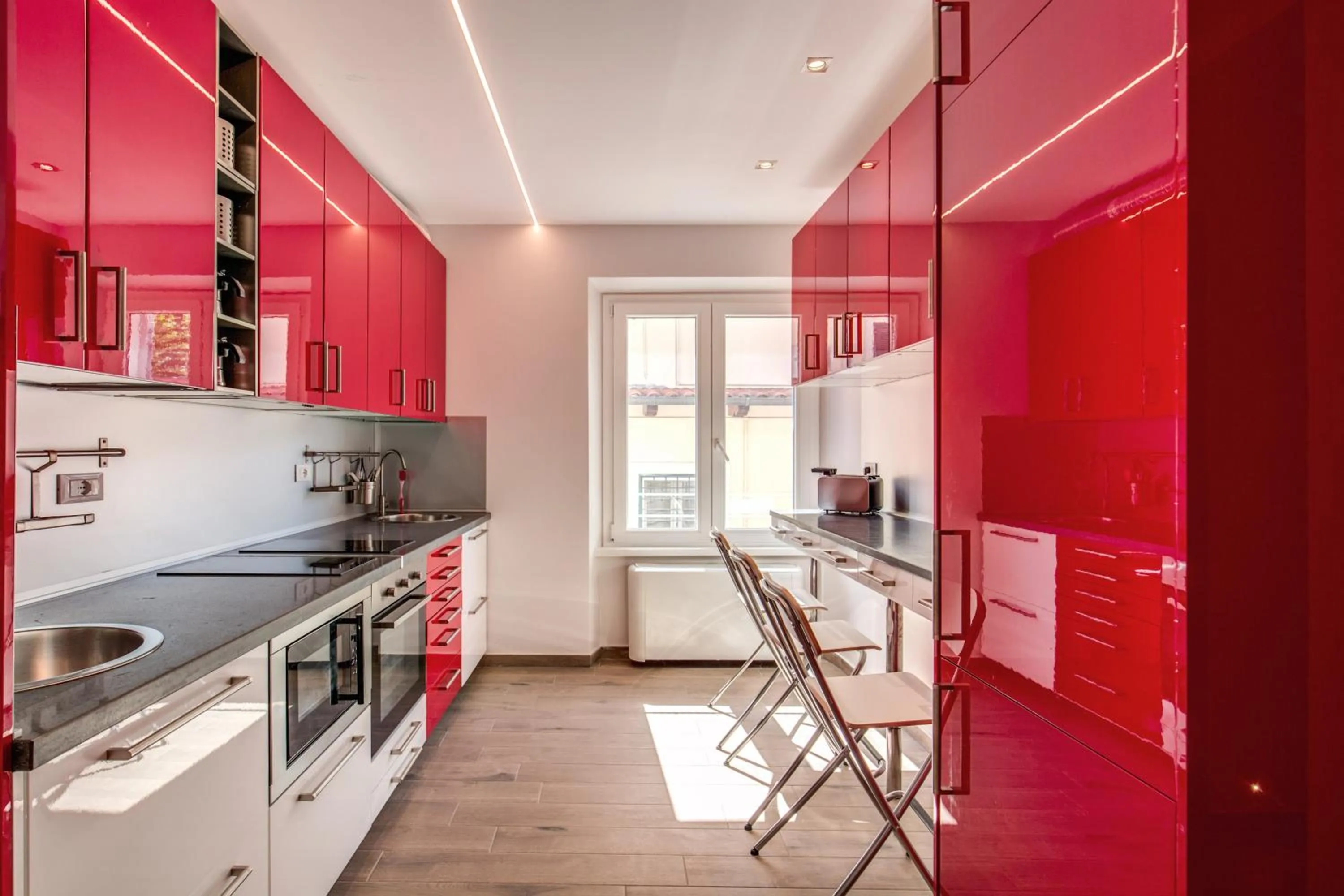 Communal kitchen in The Bricks Rome