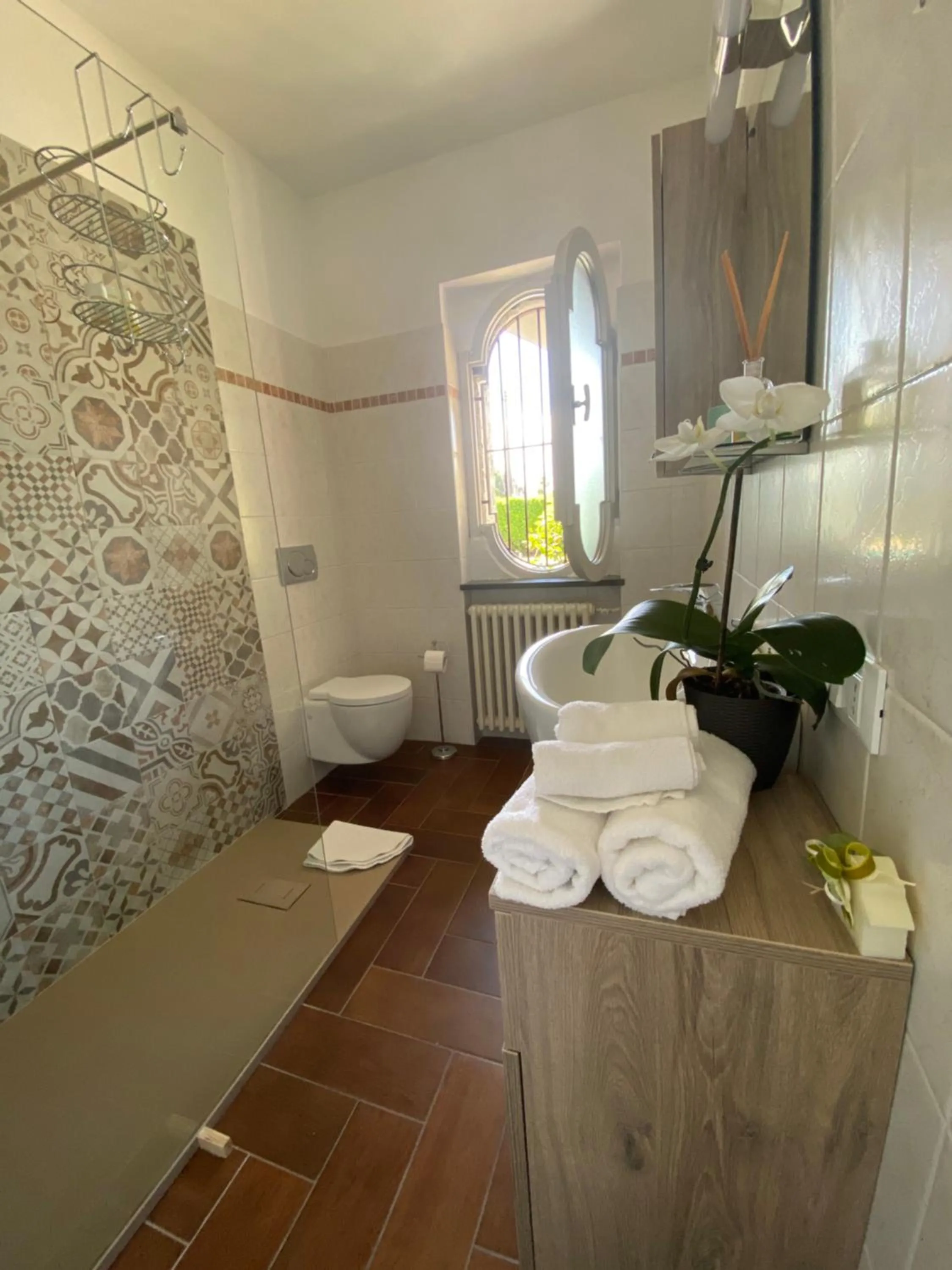 Bathroom in B&B La Rosa del Lago