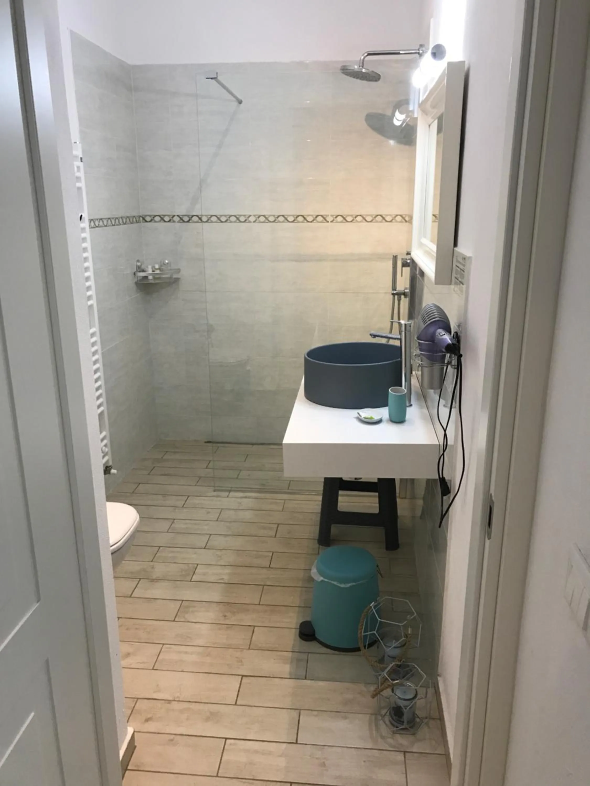 Shower in B&B La Rosa del Lago