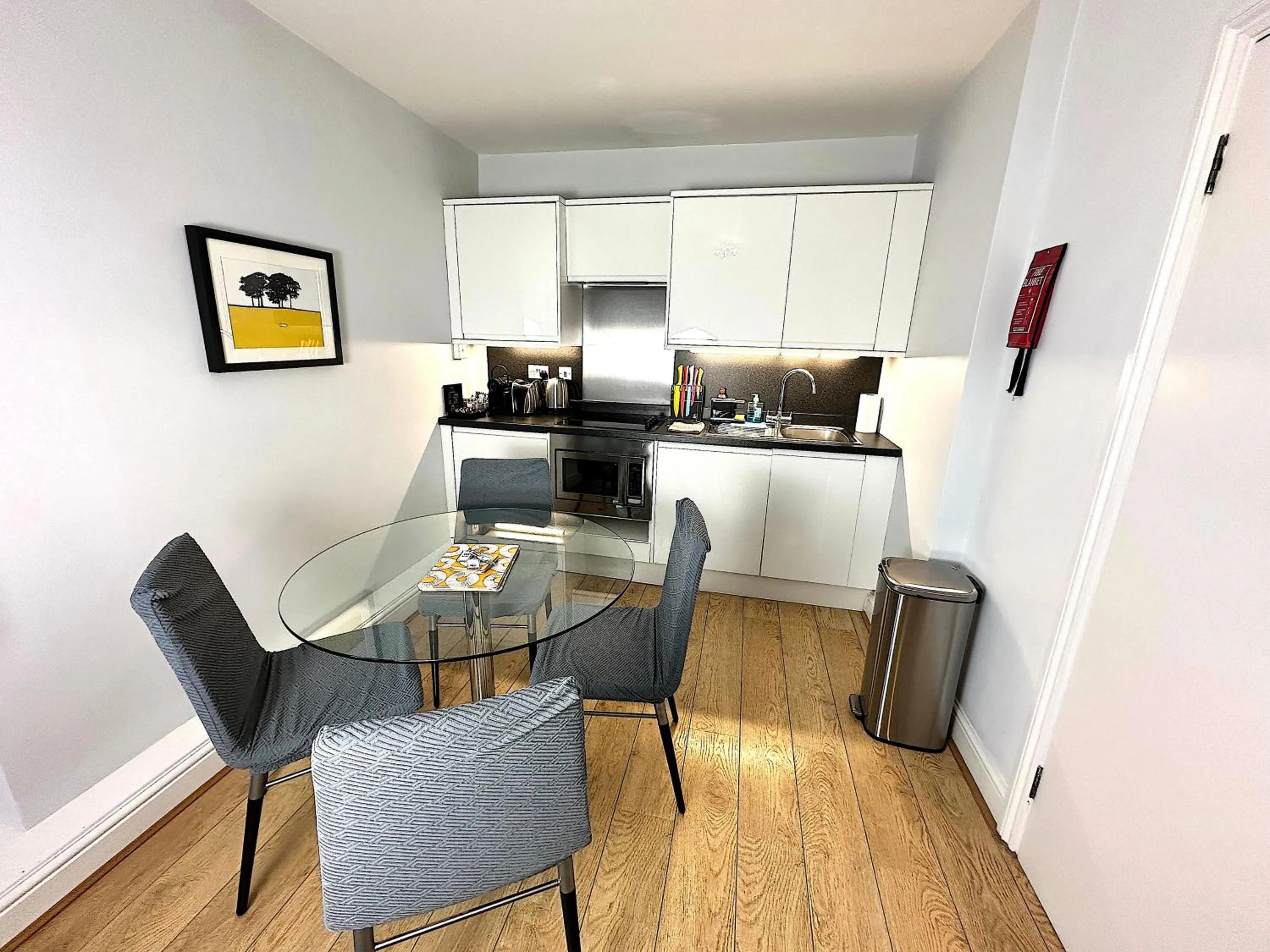 Kitchen or kitchenette in Chiltern Street Serviced Apartments - Marylebone