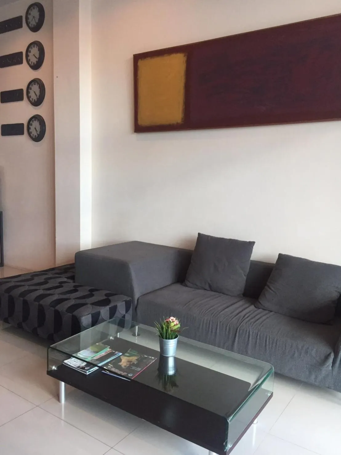 Seating area in Aura Residence