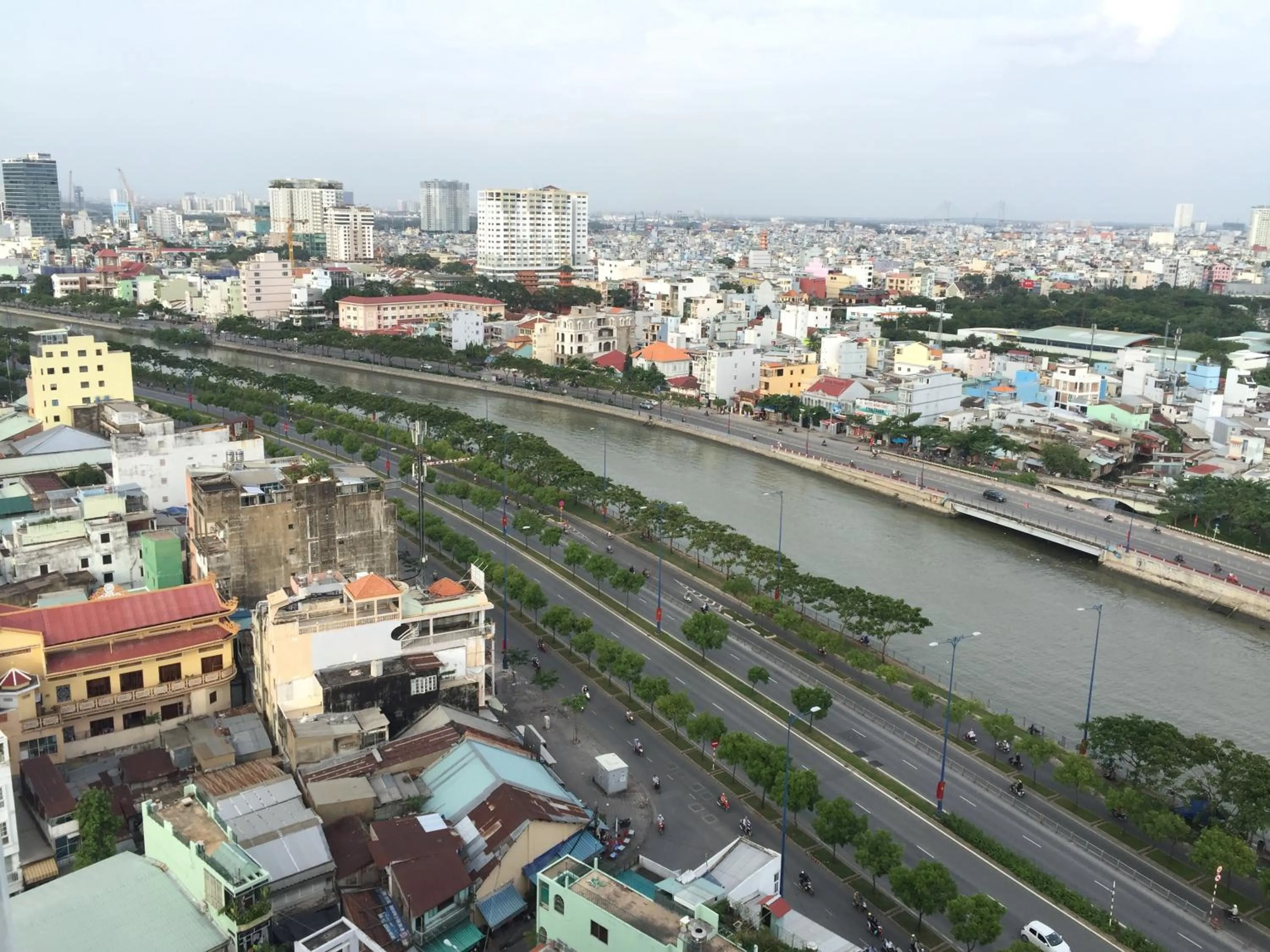City view in Sky Center Hostel