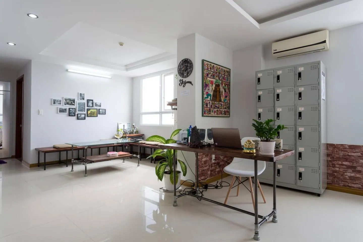 Living room in Sky Center Hostel