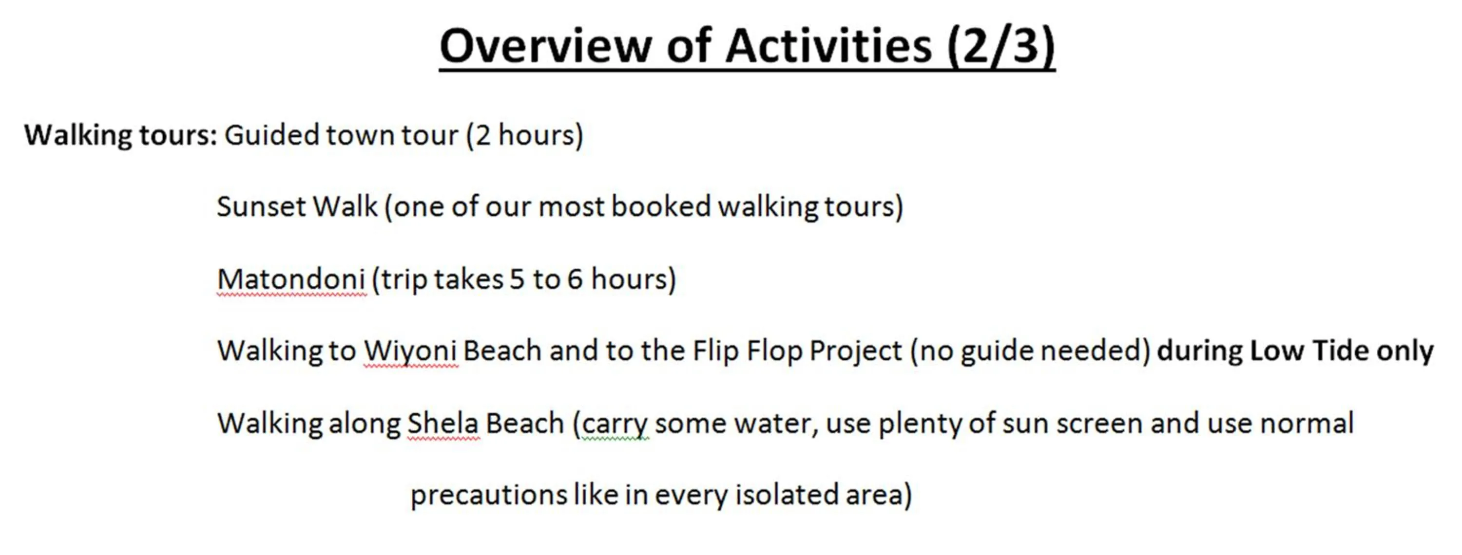 Hiking in JamboHouse Lamu