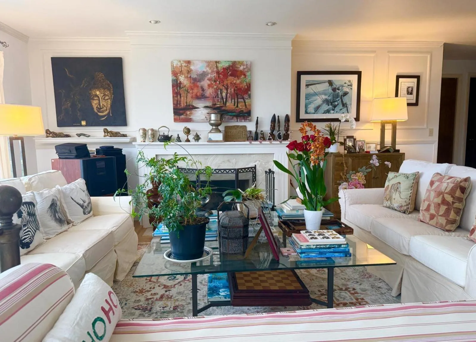 Living room in Villa Rivarola