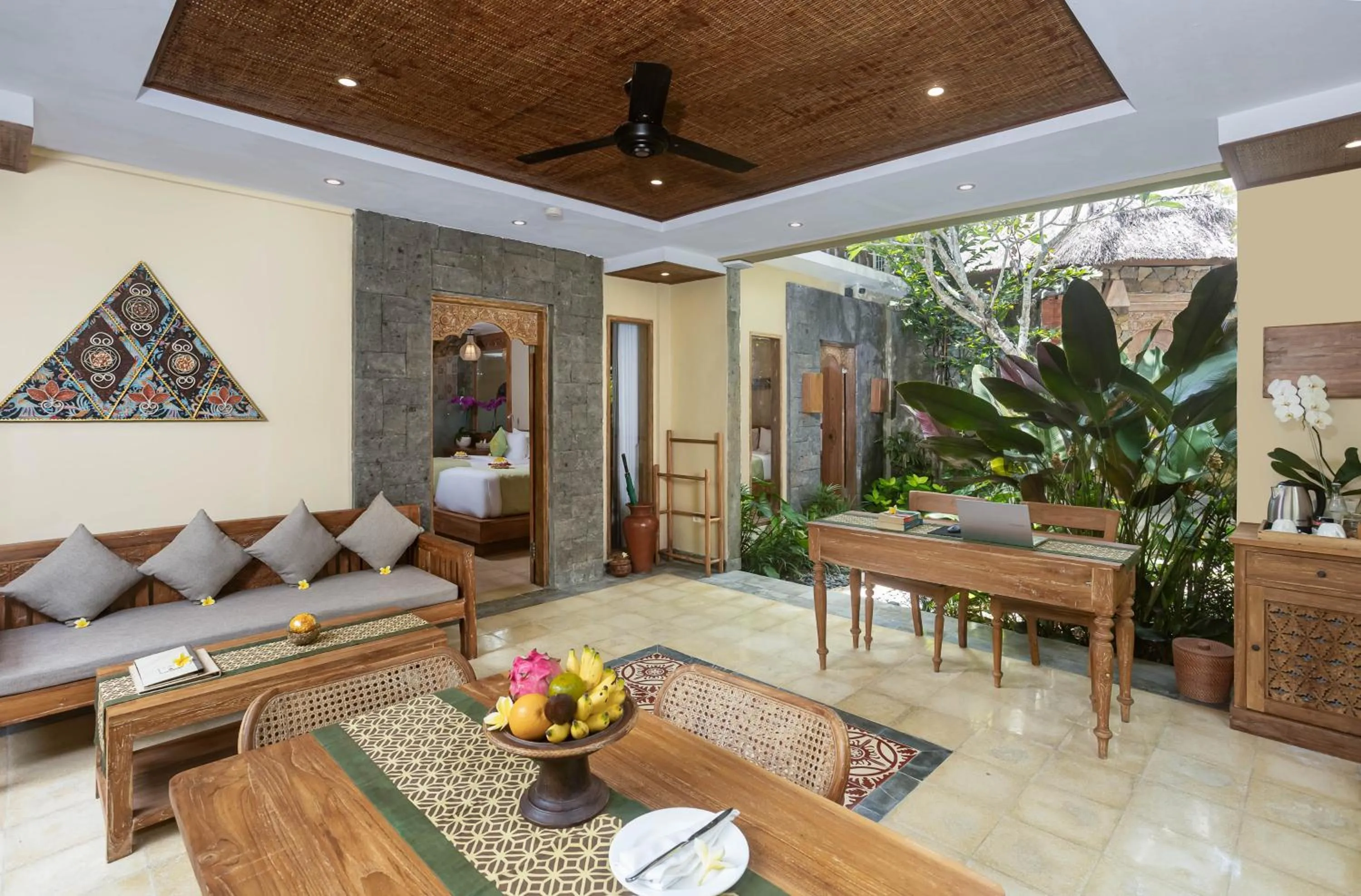 Living room in The Alena Resort a Pramana Experience