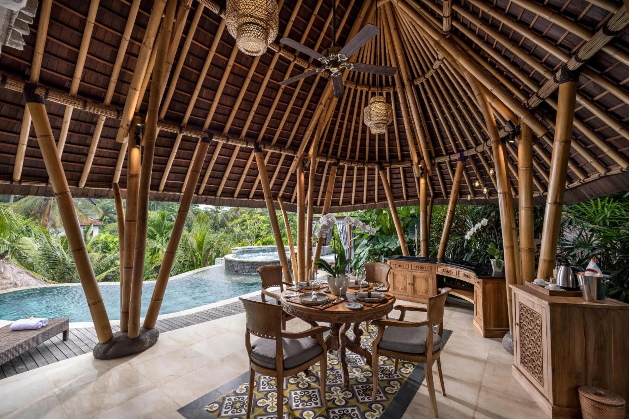 Pool view in The Alena Resort a Pramana Experience