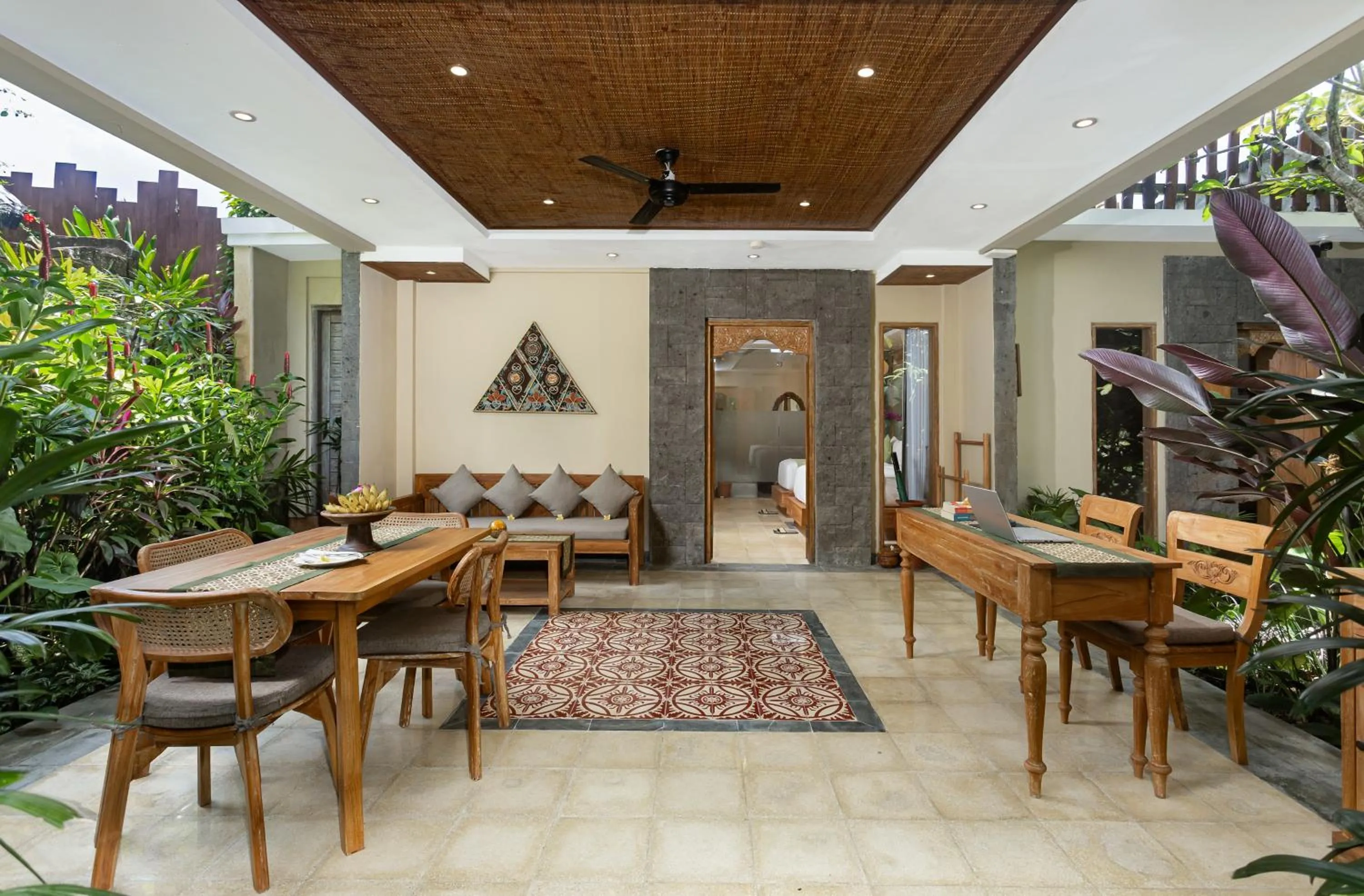 Living room in The Alena Resort a Pramana Experience