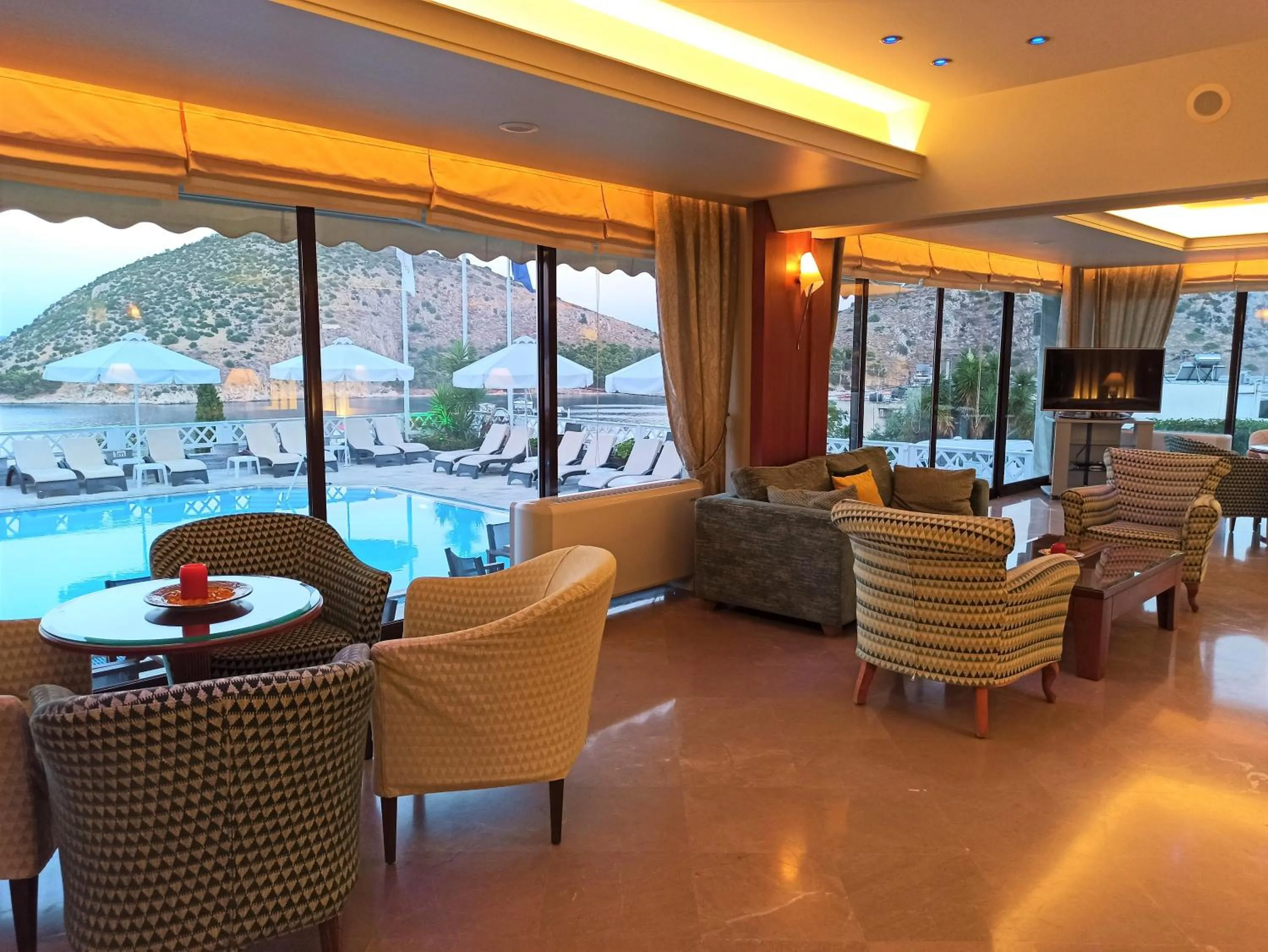 Living room in King Minos Hotel