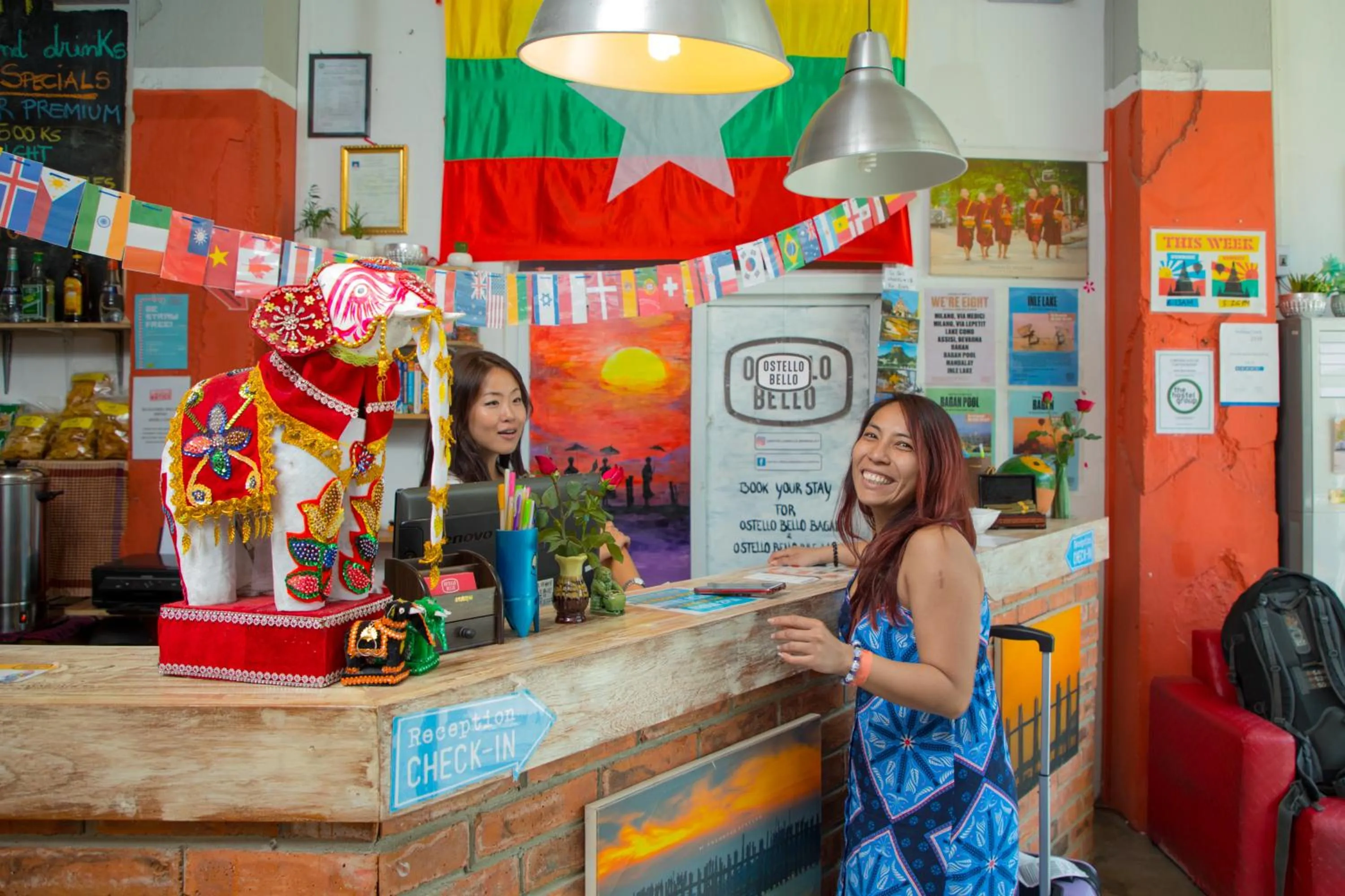 Lobby or reception in Ostello Bello Mandalay