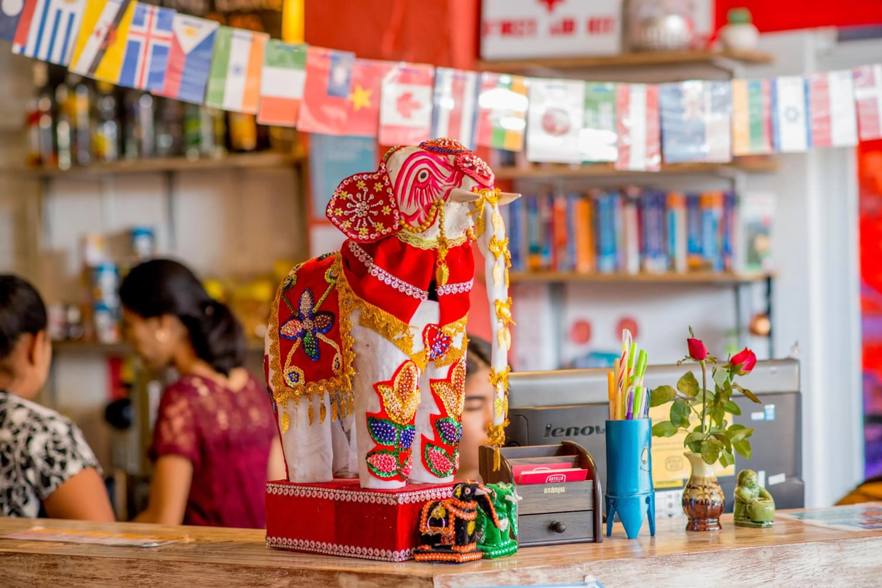 Decorative detail in Ostello Bello Mandalay