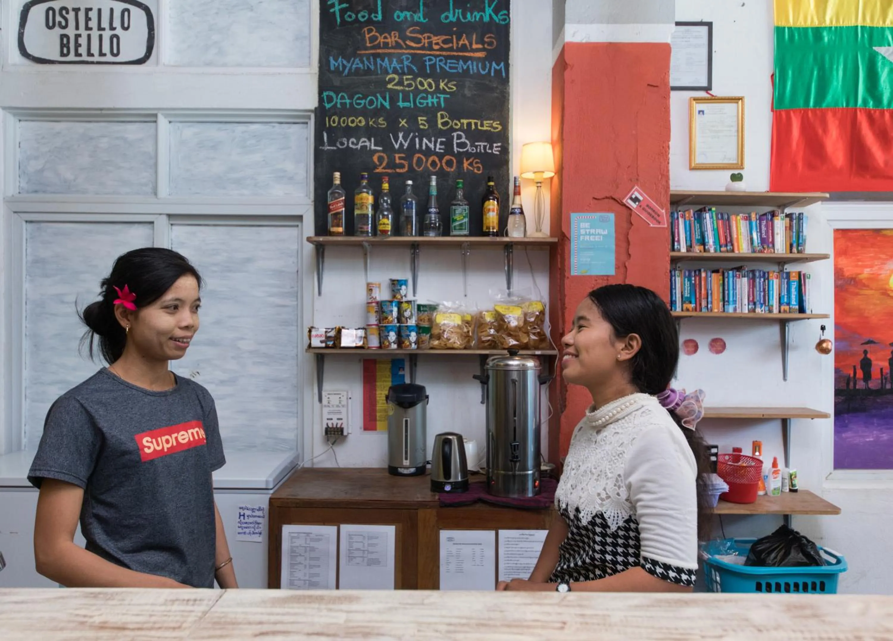 Staff in Ostello Bello Mandalay