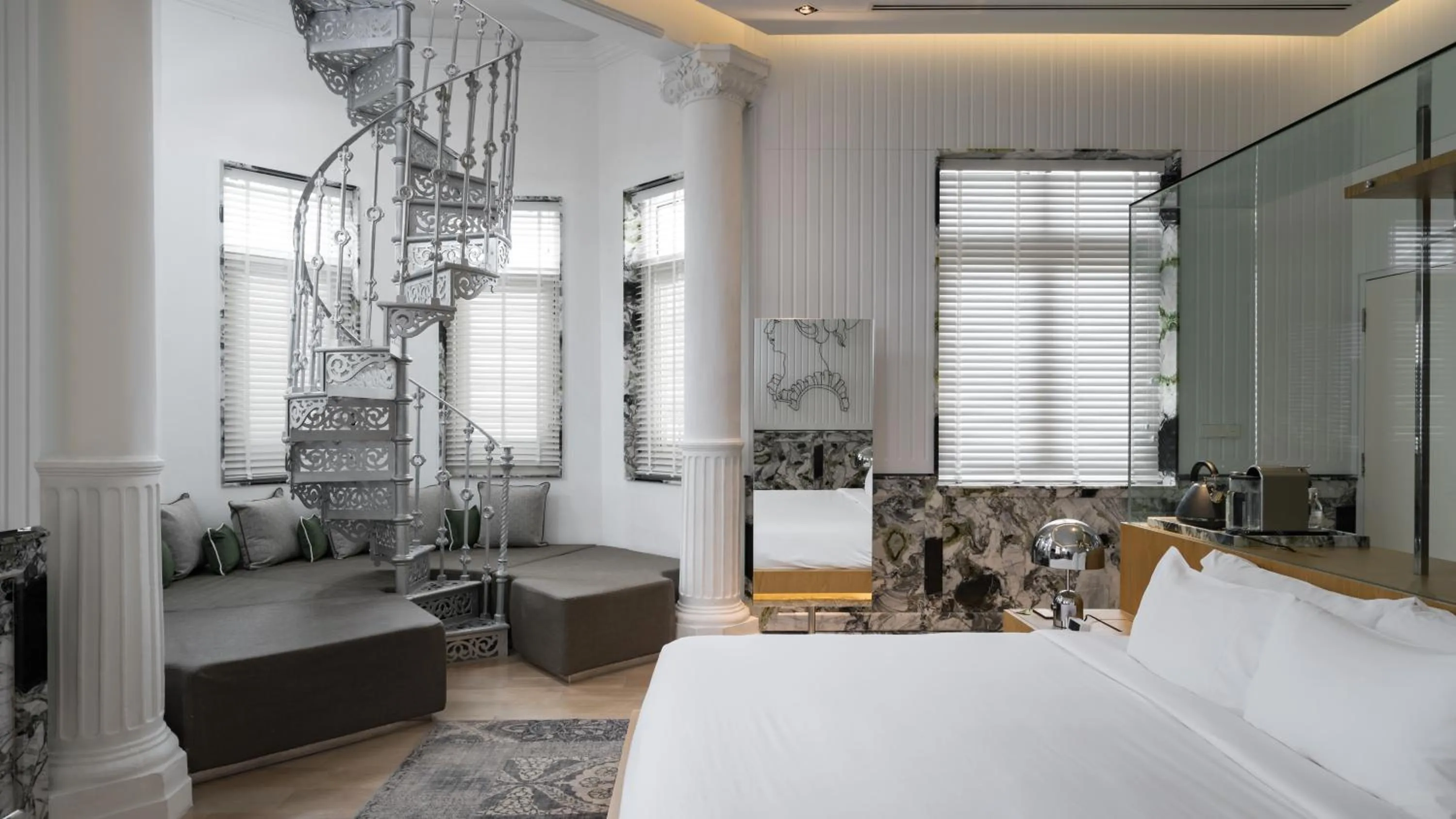 Bed in Macalister Mansion, a Member of Design Hotels