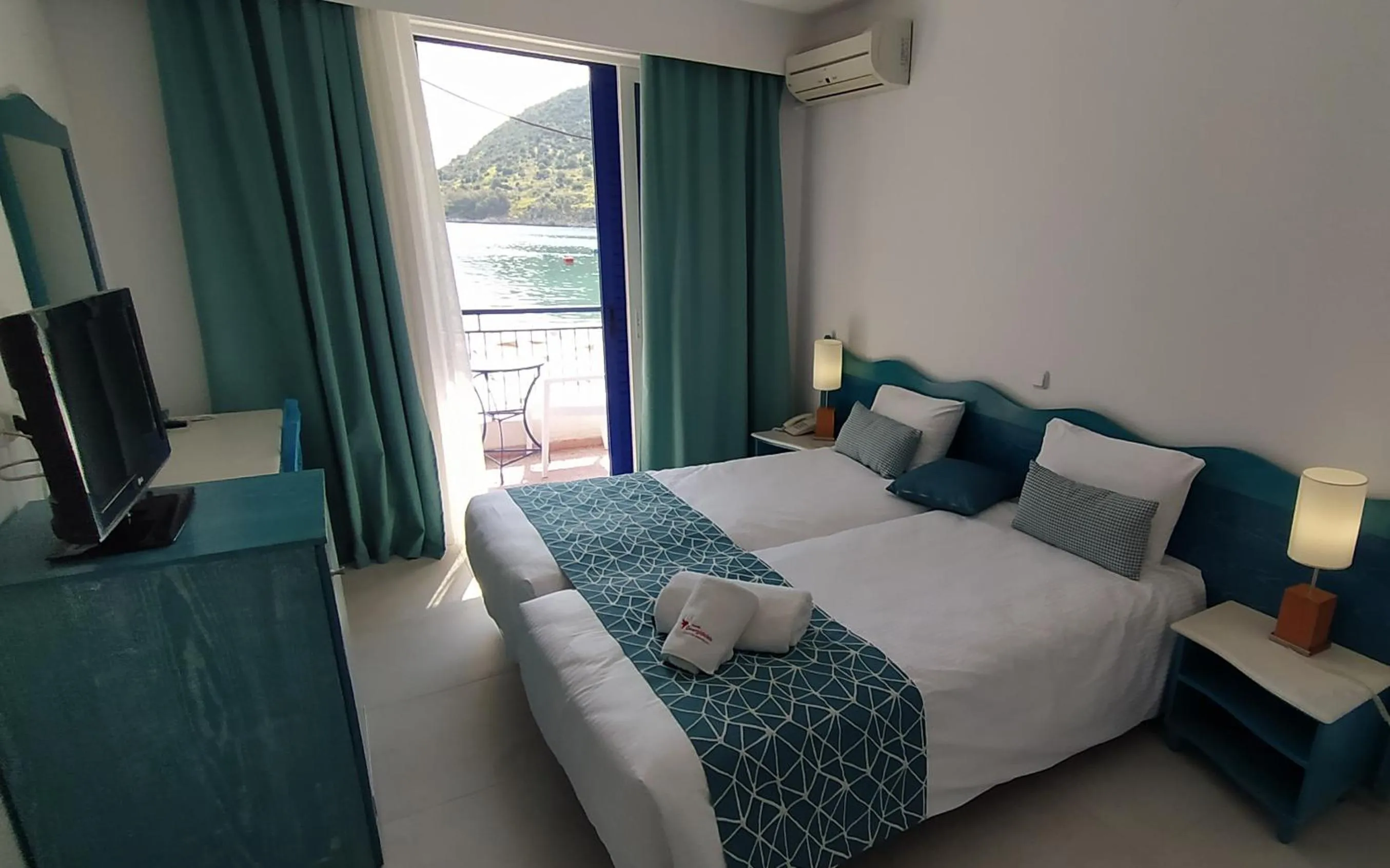 Bed in Knossos Hotel