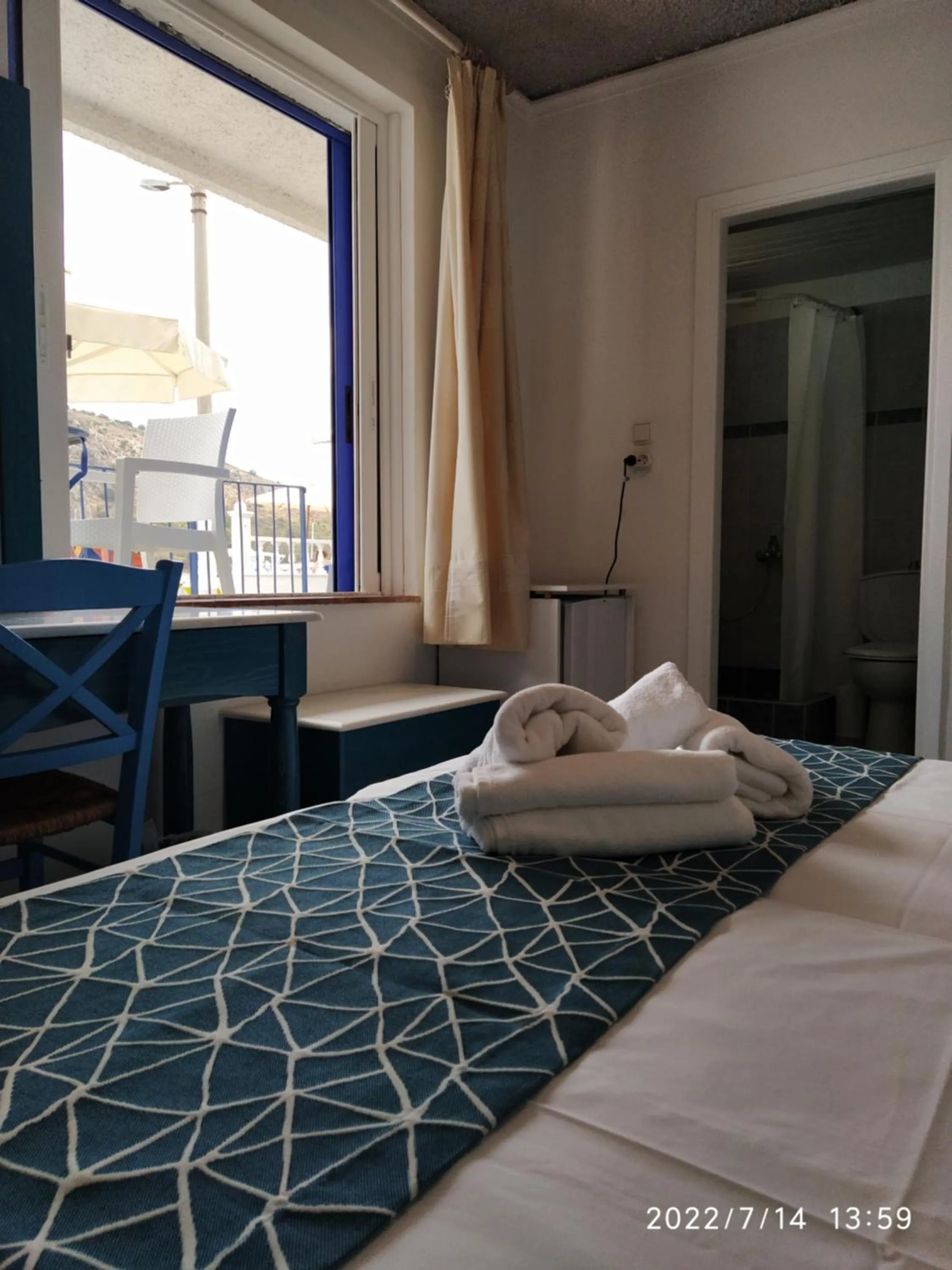 Bed in Knossos Hotel