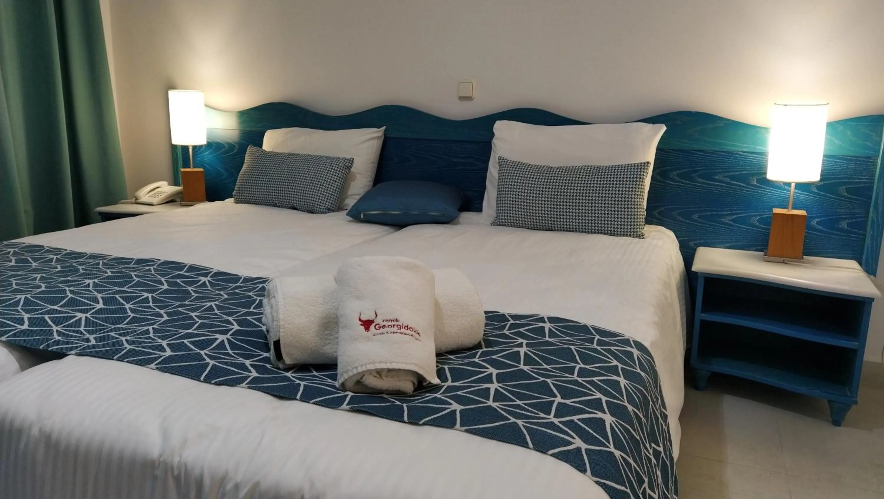 Bed in Knossos Hotel