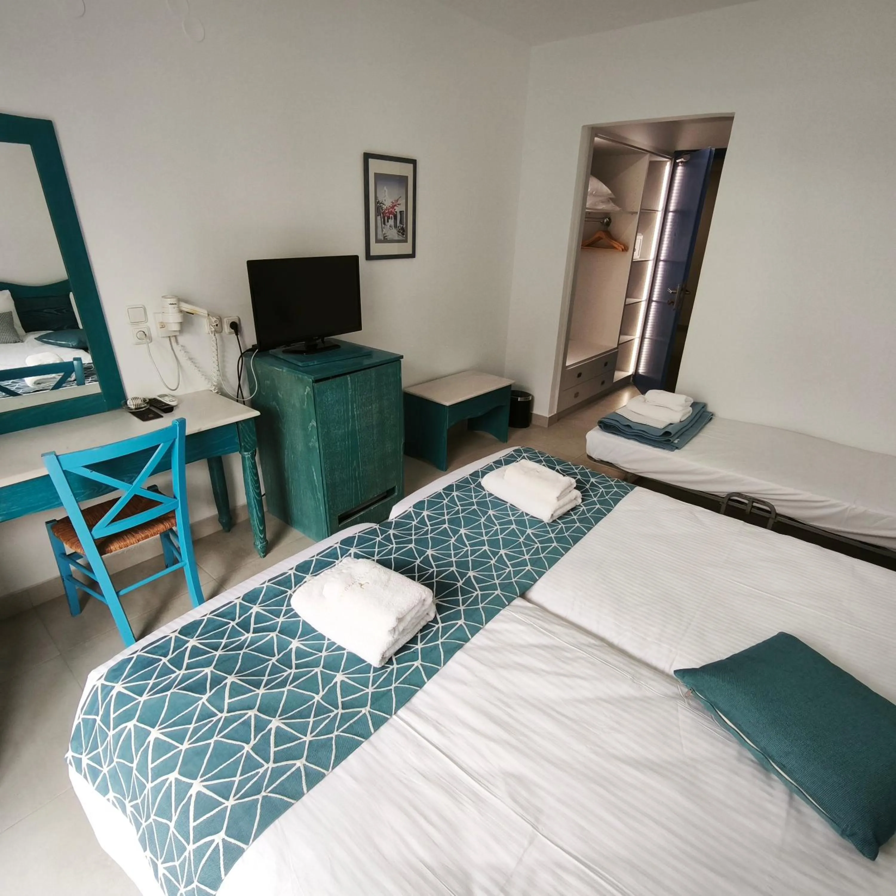 Bed in Knossos Hotel