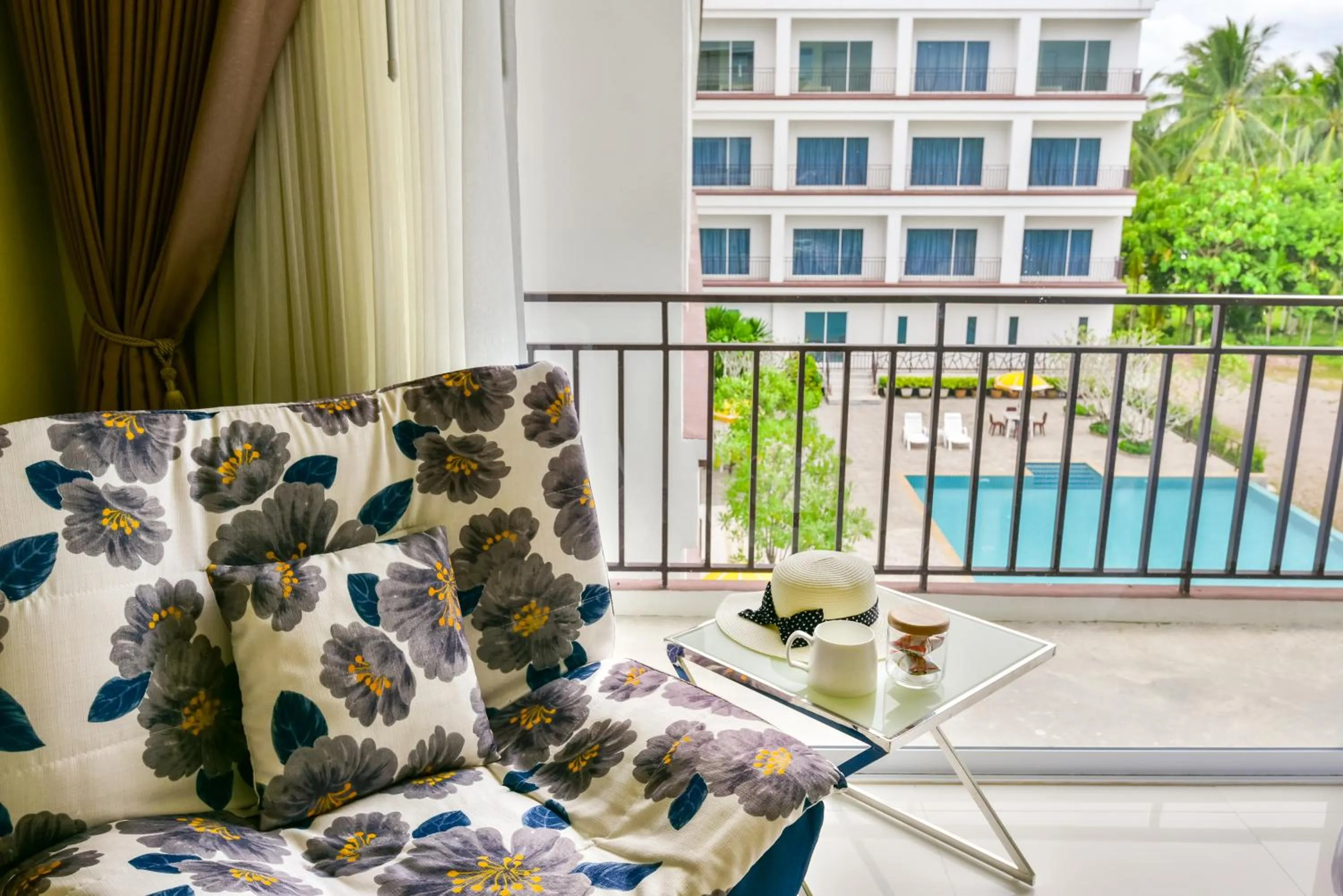 Pool view in Southgate Residence Hotel - SHA Certified