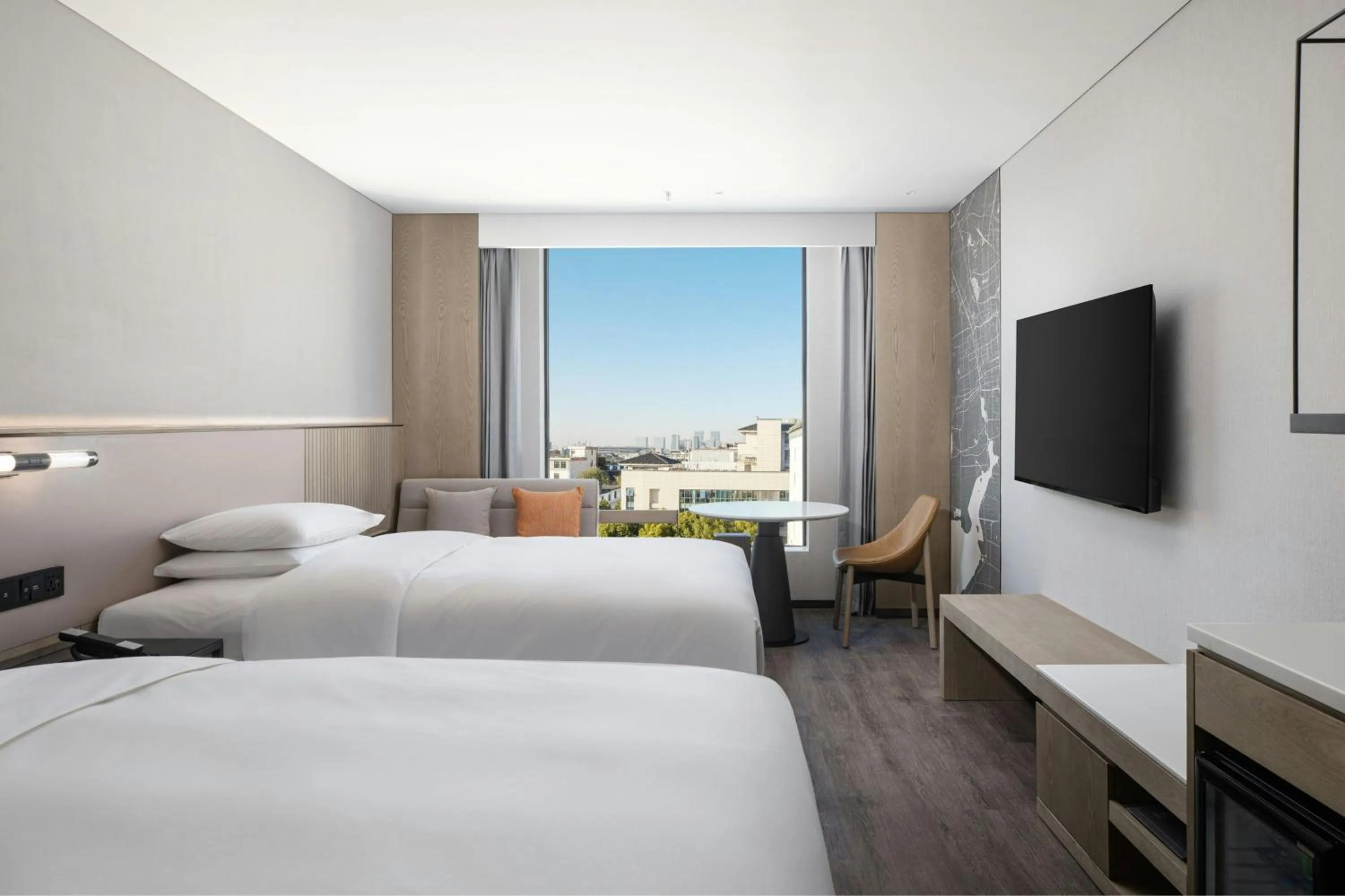 Photo of the whole room, Bed in AC Hotel by Marriott Suzhou, Guan Qian