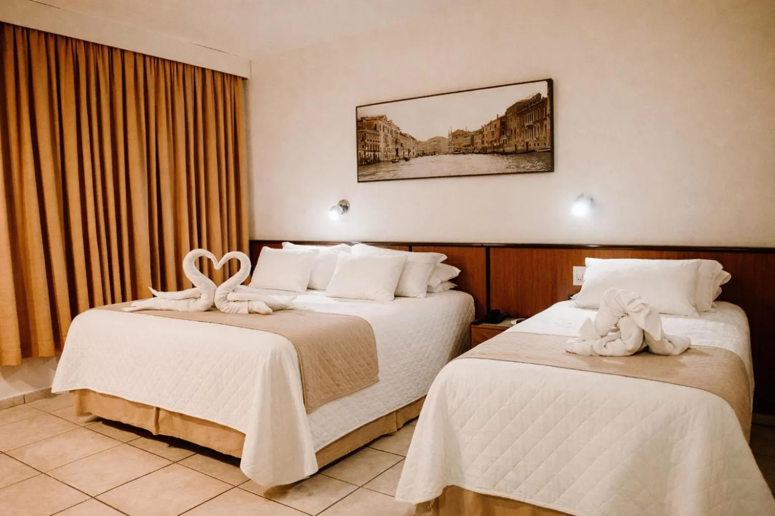 Bed in Aguas do Iguaçu Hotel Centro