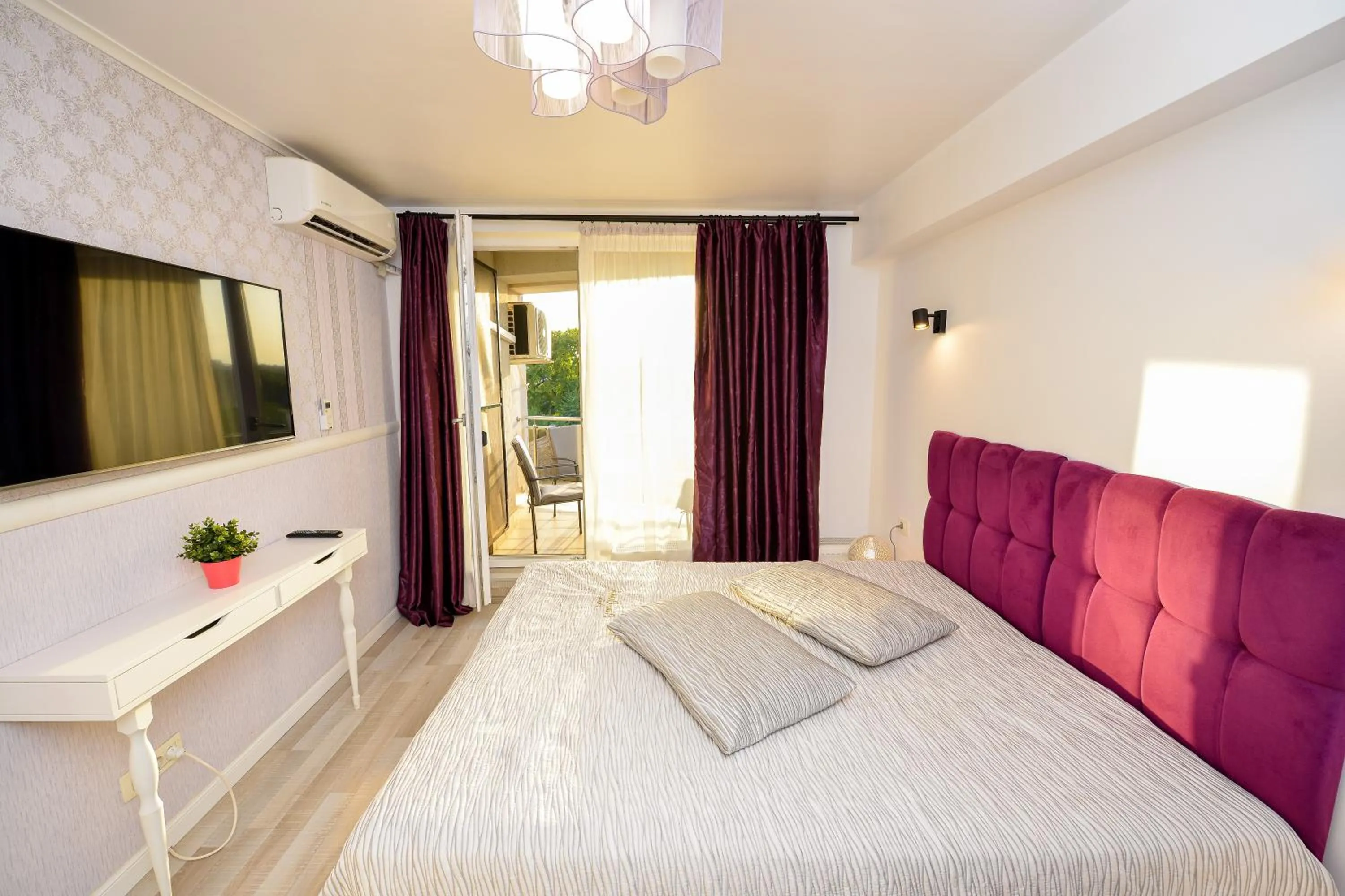 Bed in CityScape Bucharest