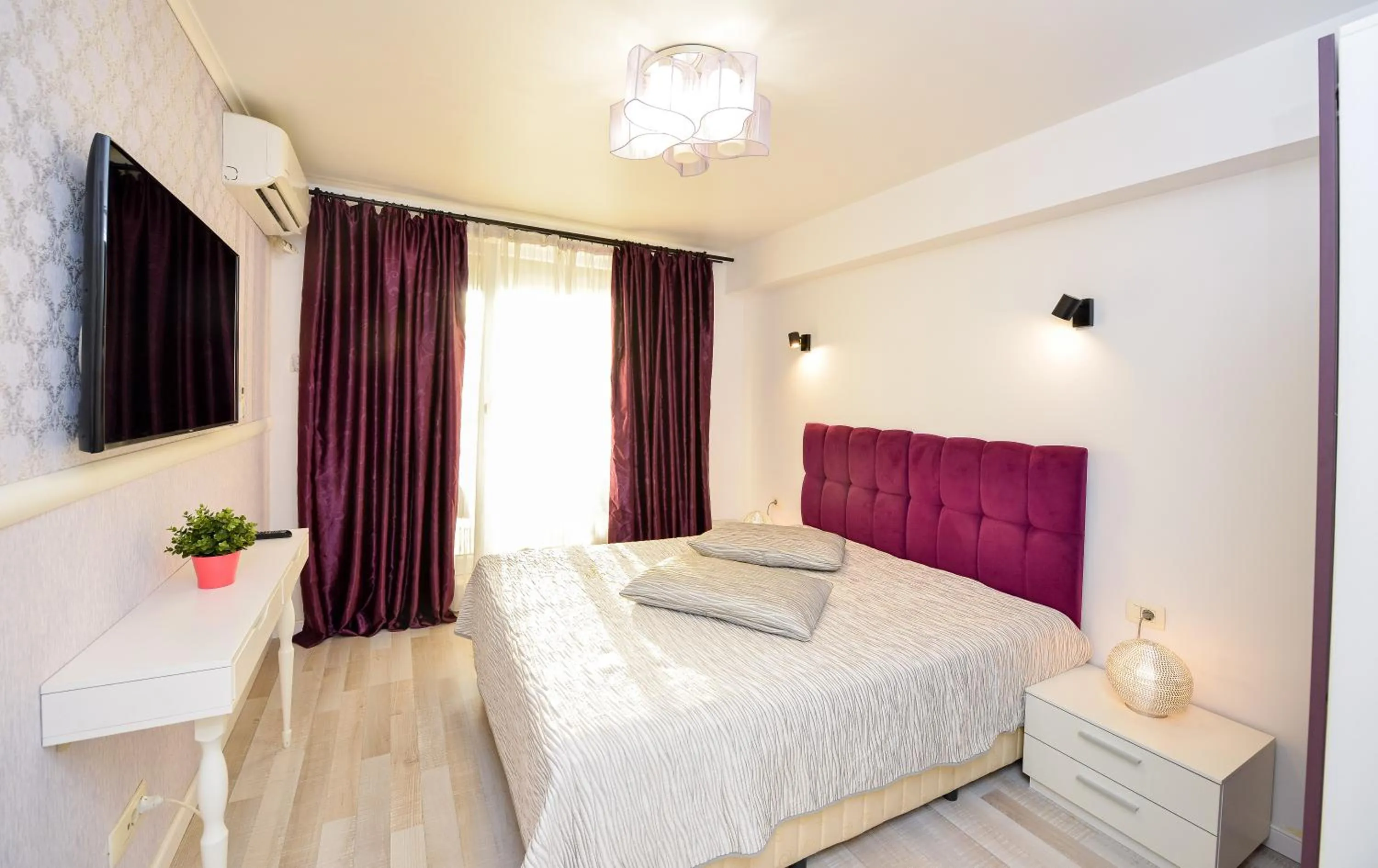 Bed in CityScape Bucharest