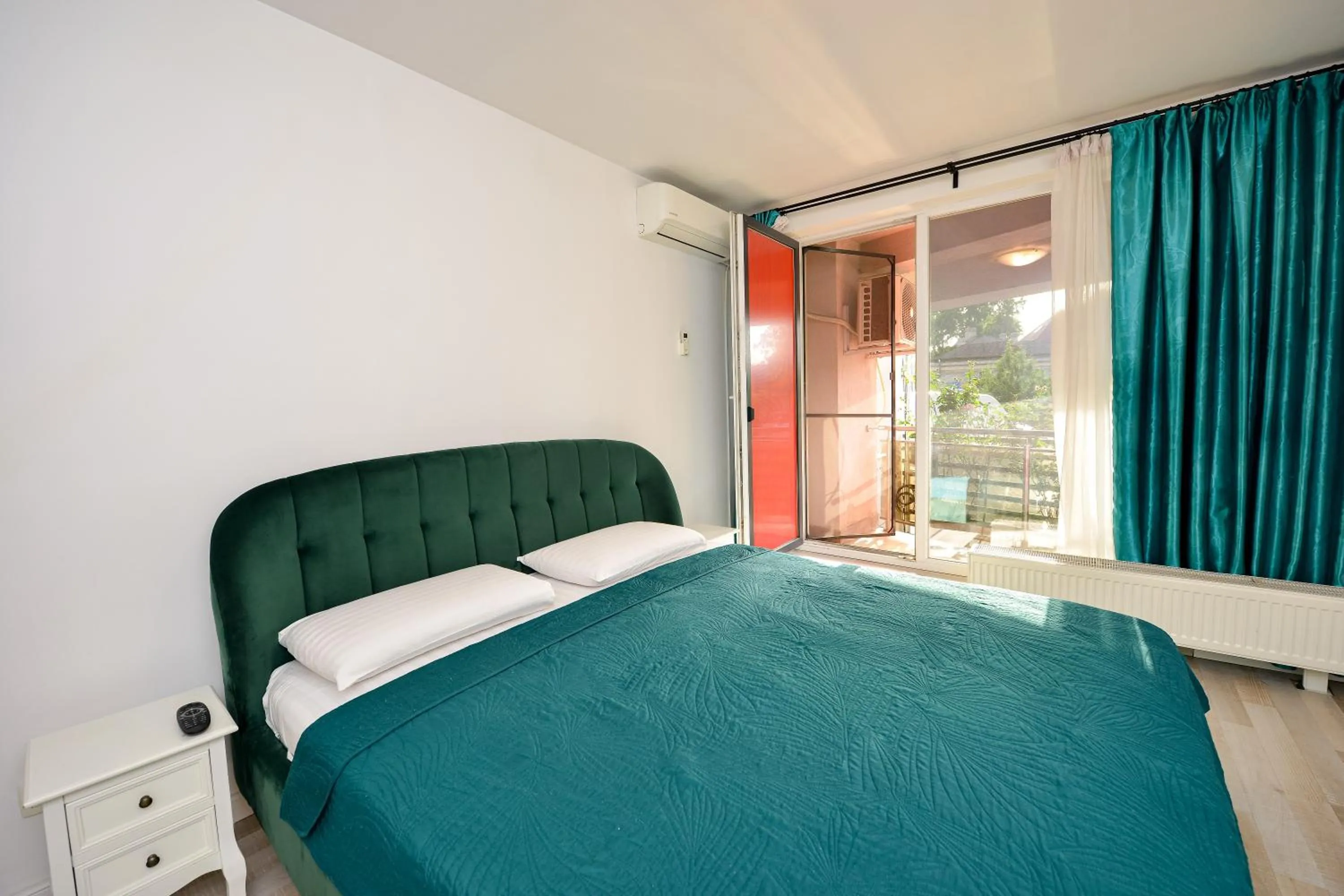 Bed in CityScape Bucharest