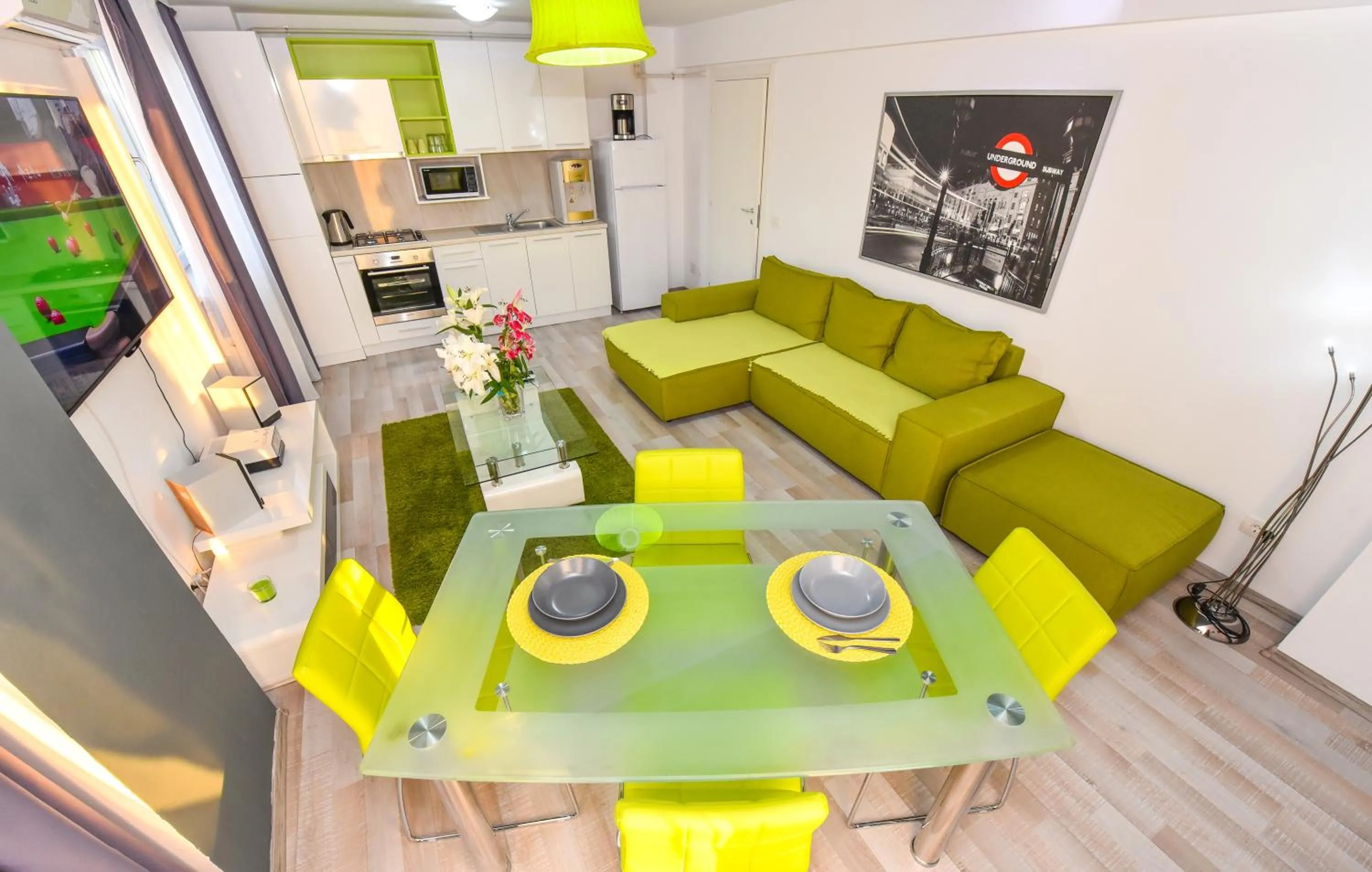 Living room in CityScape Bucharest