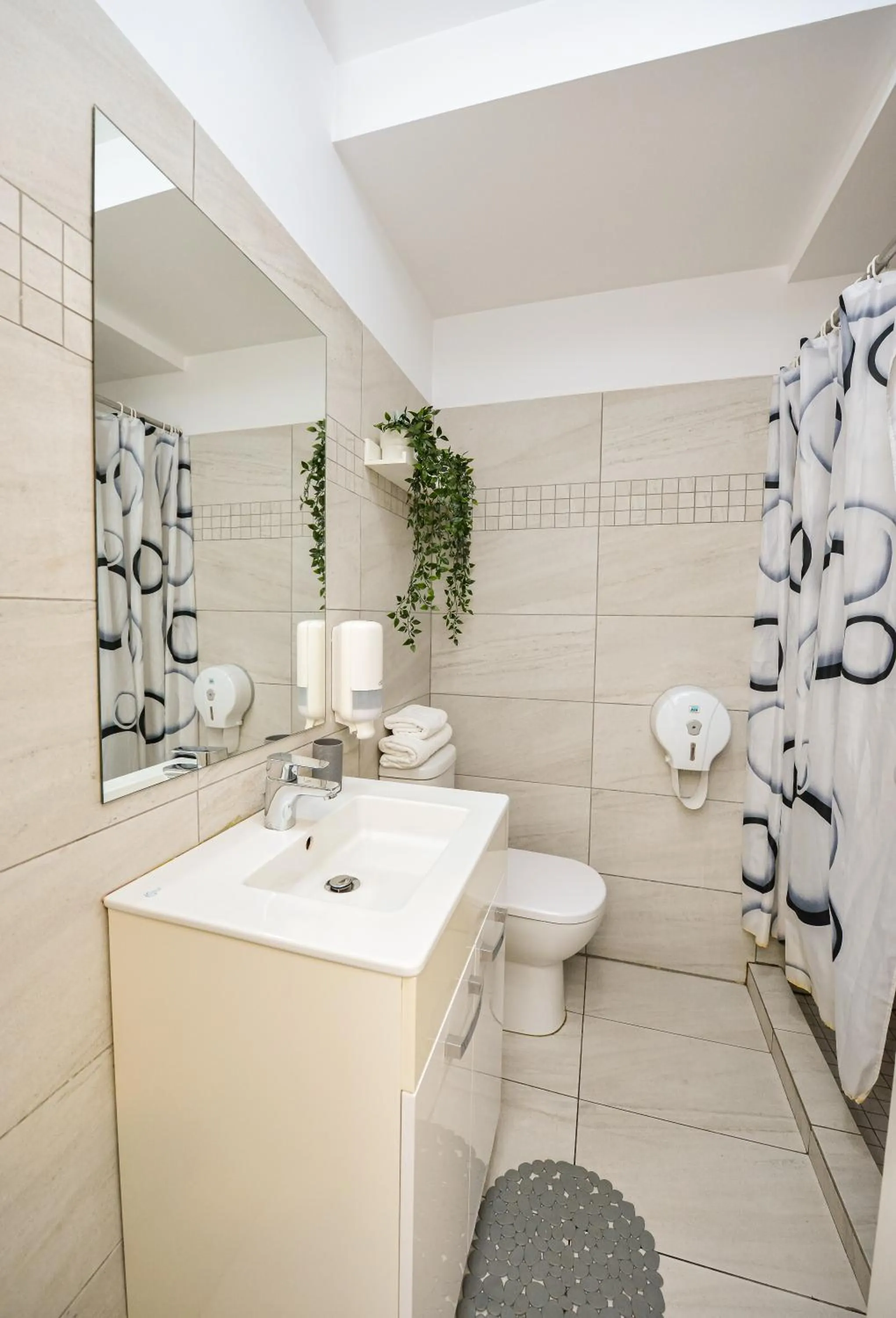 Shower in CityScape Bucharest