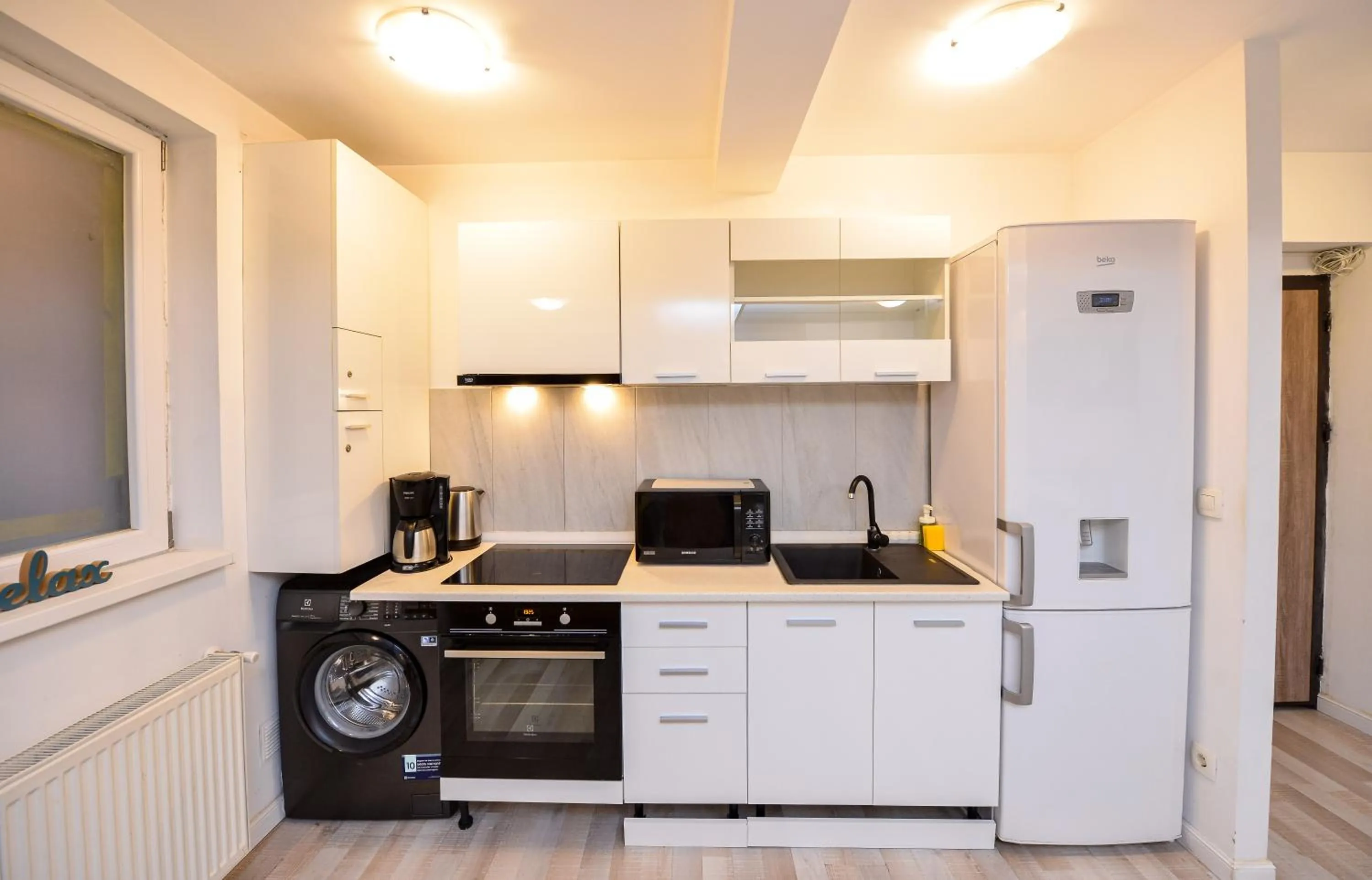 Kitchen or kitchenette in CityScape Bucharest